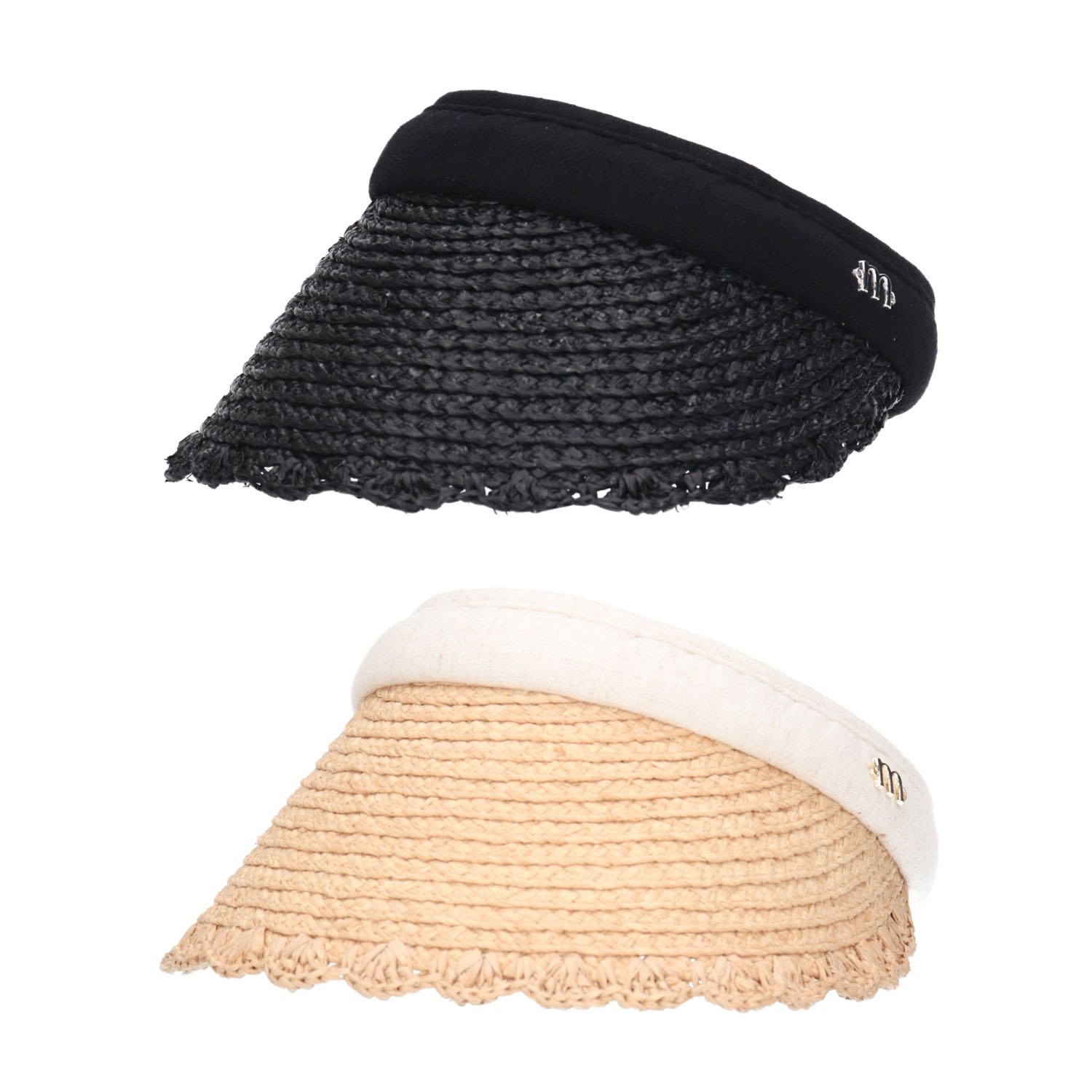 MILSA ラフィアスカラップクリップバイザー - 画像1