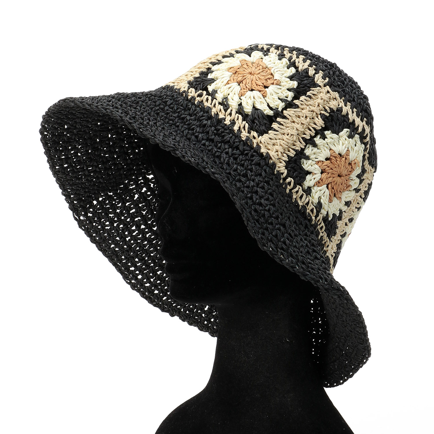 クロッシェ編ペーパーバケットハット - 画像2