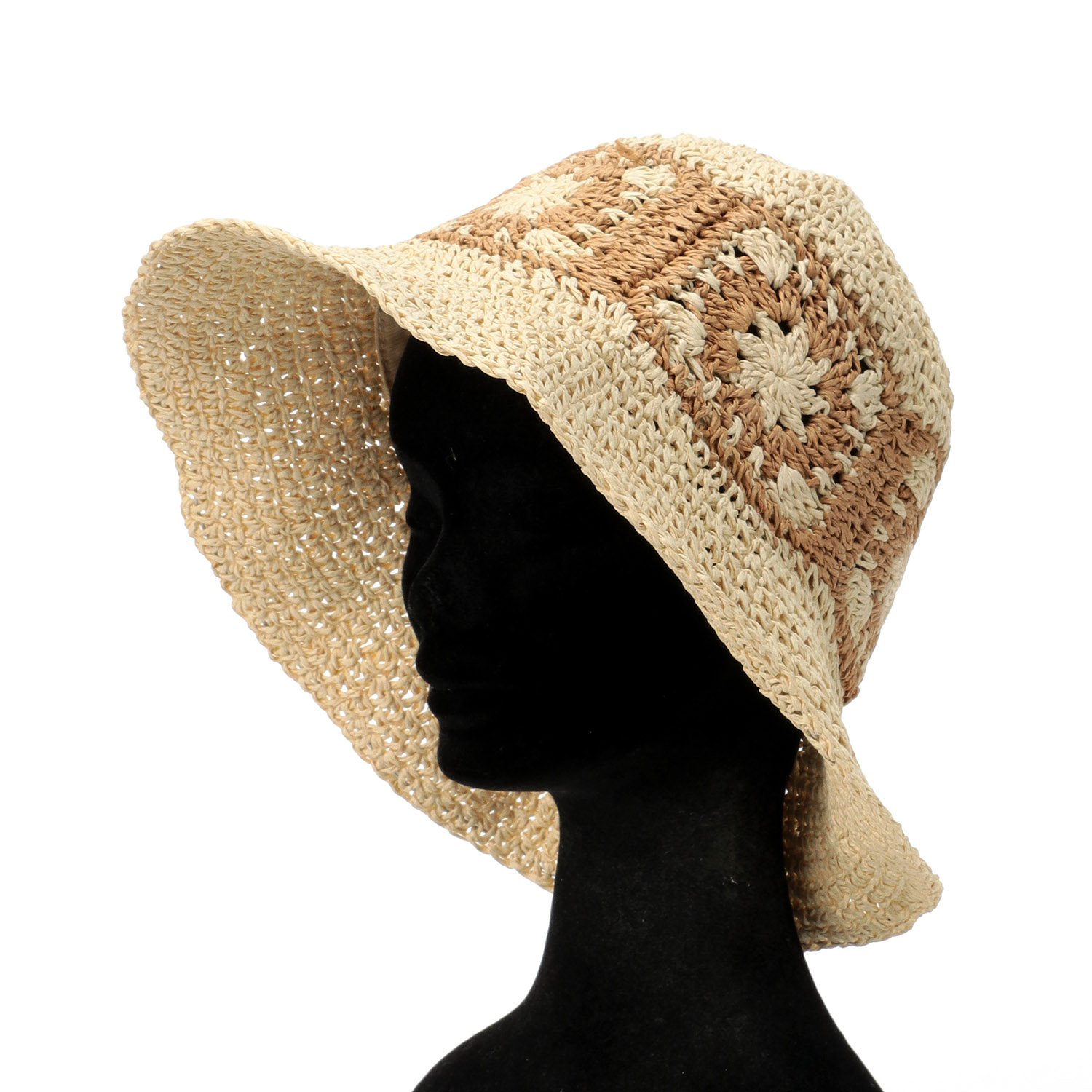 クロッシェ編ペーパーバケットハット - 画像3