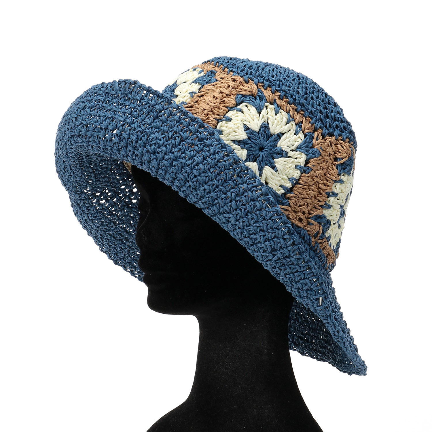 クロッシェ編ペーパーバケットハット - 画像7