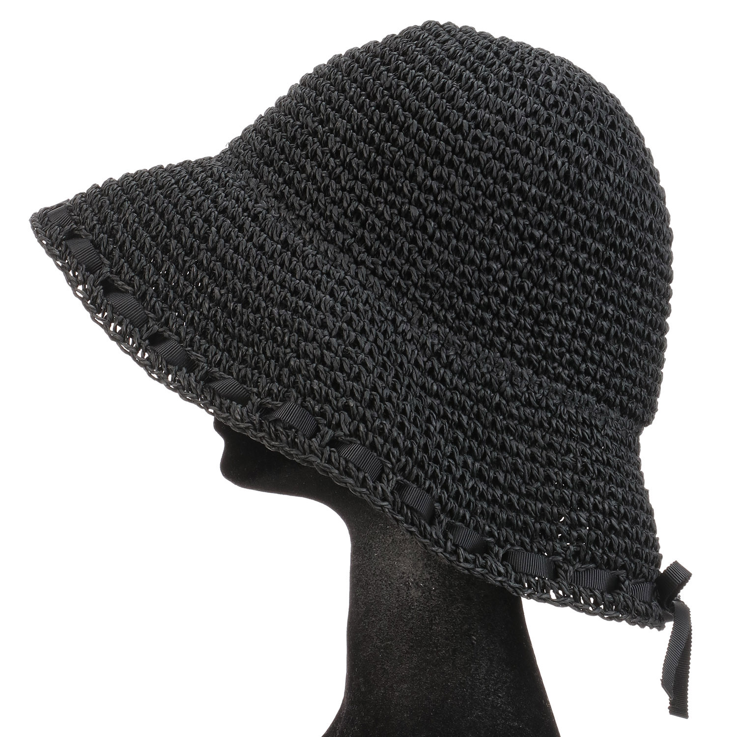 日本製 細編みリボンダウン - 画像2