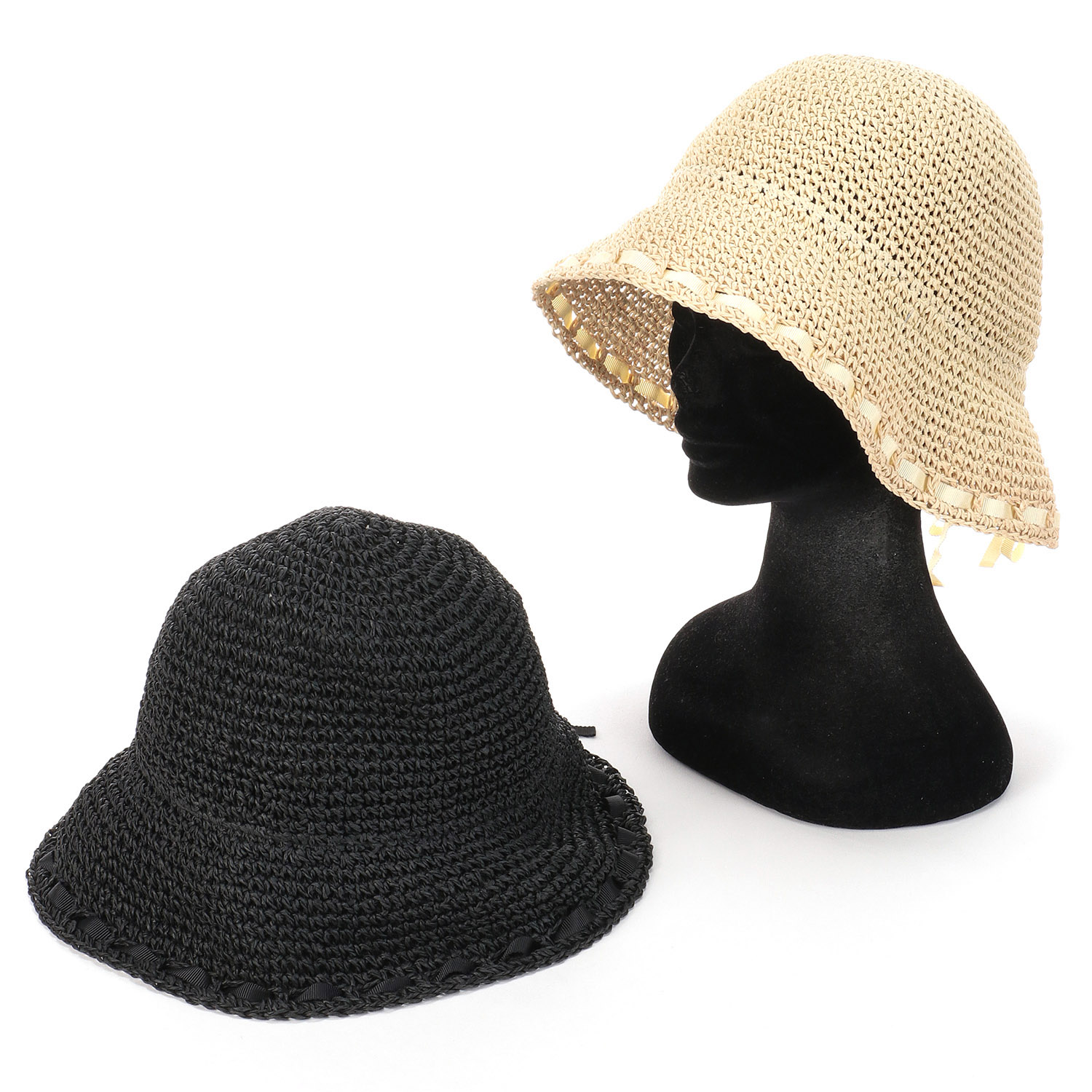 日本製 細編みリボンダウン - 画像1