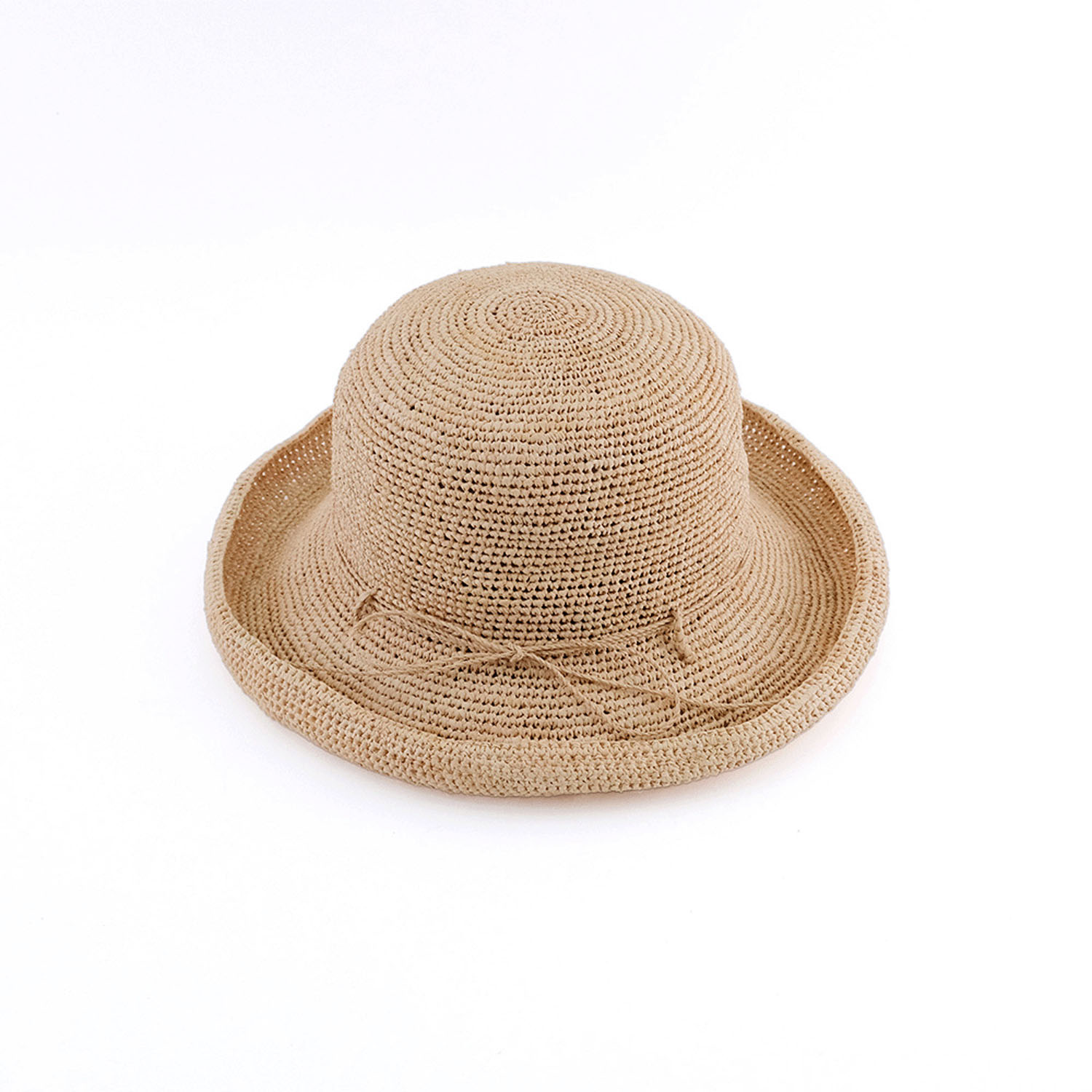 上質な雰囲気漂う ラフィアのブリムアップハット - 画像3