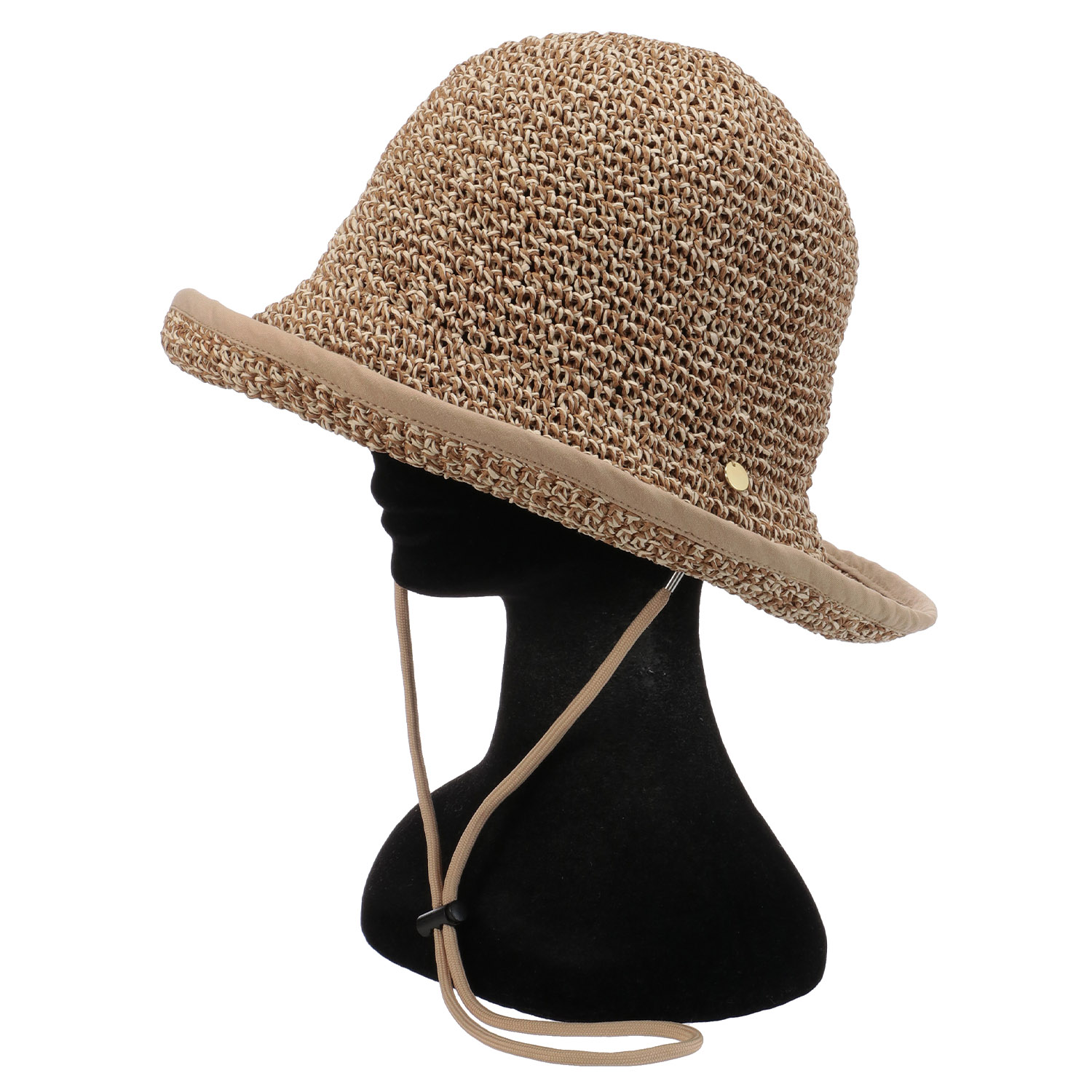 細編みミックスカラーハット