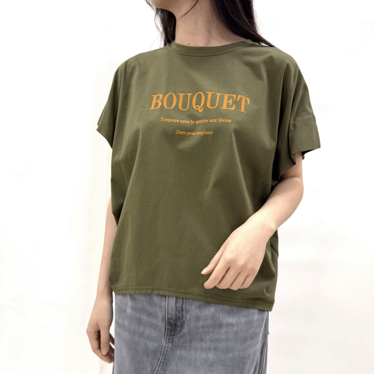 フロッキーロゴアクセントカットソープルオーバー - 画像1