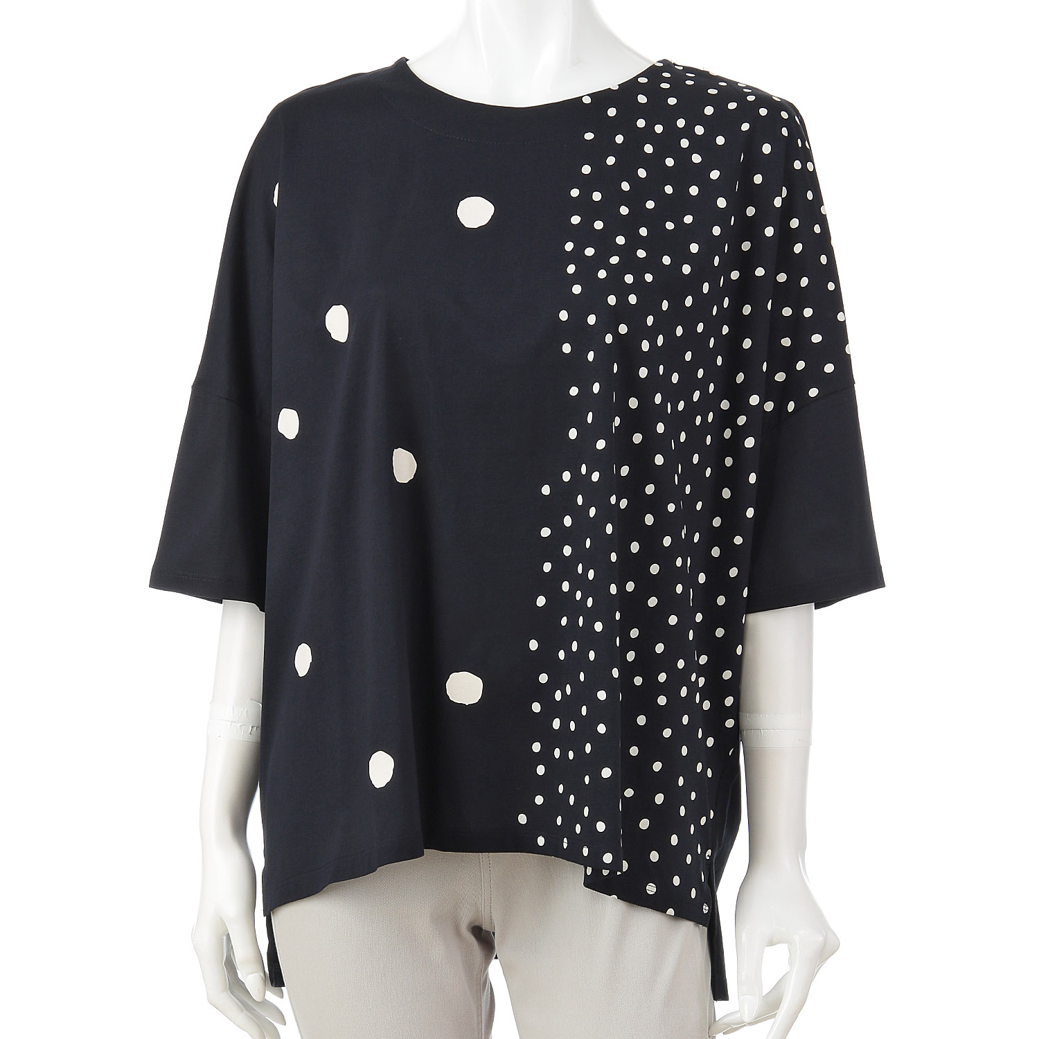 シルケット天竺水玉プリントプルオーバー - 画像8