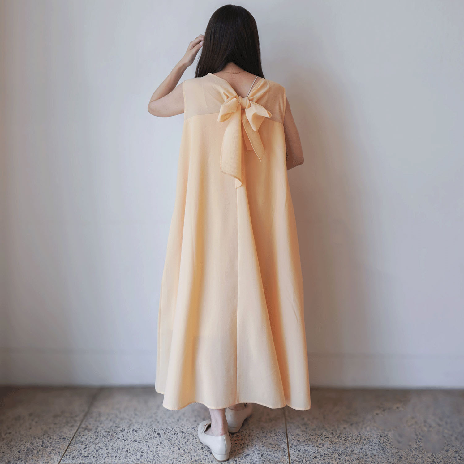 バックリボンテントワンピース - 画像2