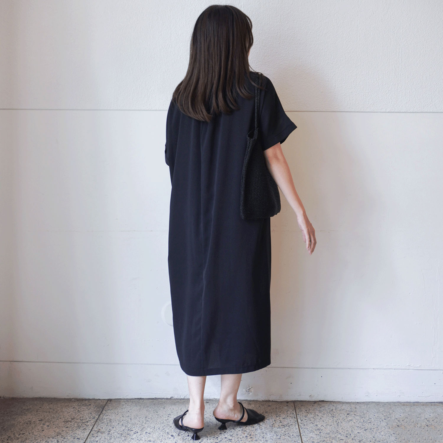 プリント×無地ワンピース - 画像4