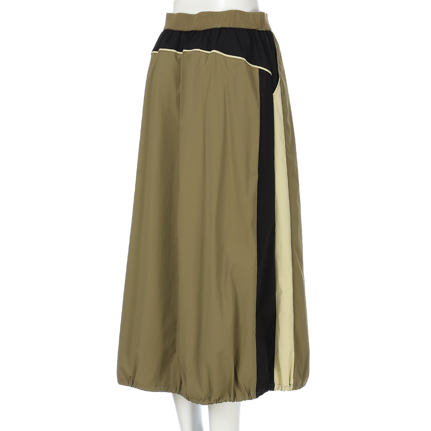 配色バルーンスカート - 画像8