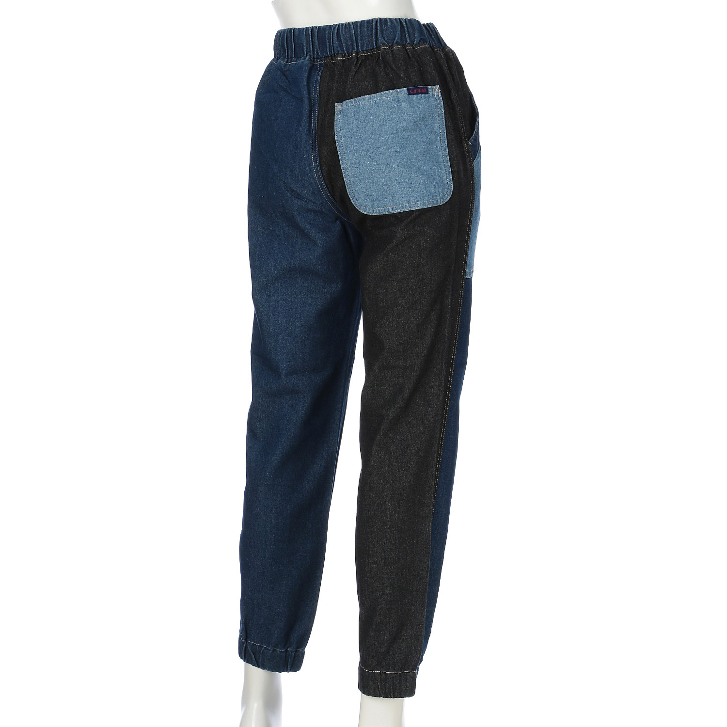 【CUBE SUGAR】8オンスリサイクルデニム切替ジョガーパンツ - 画像7