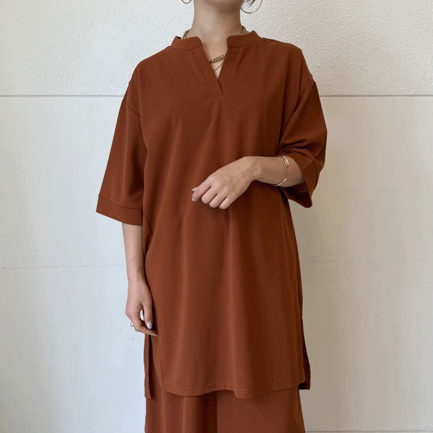 カットジョーゼットチュニック - 画像2