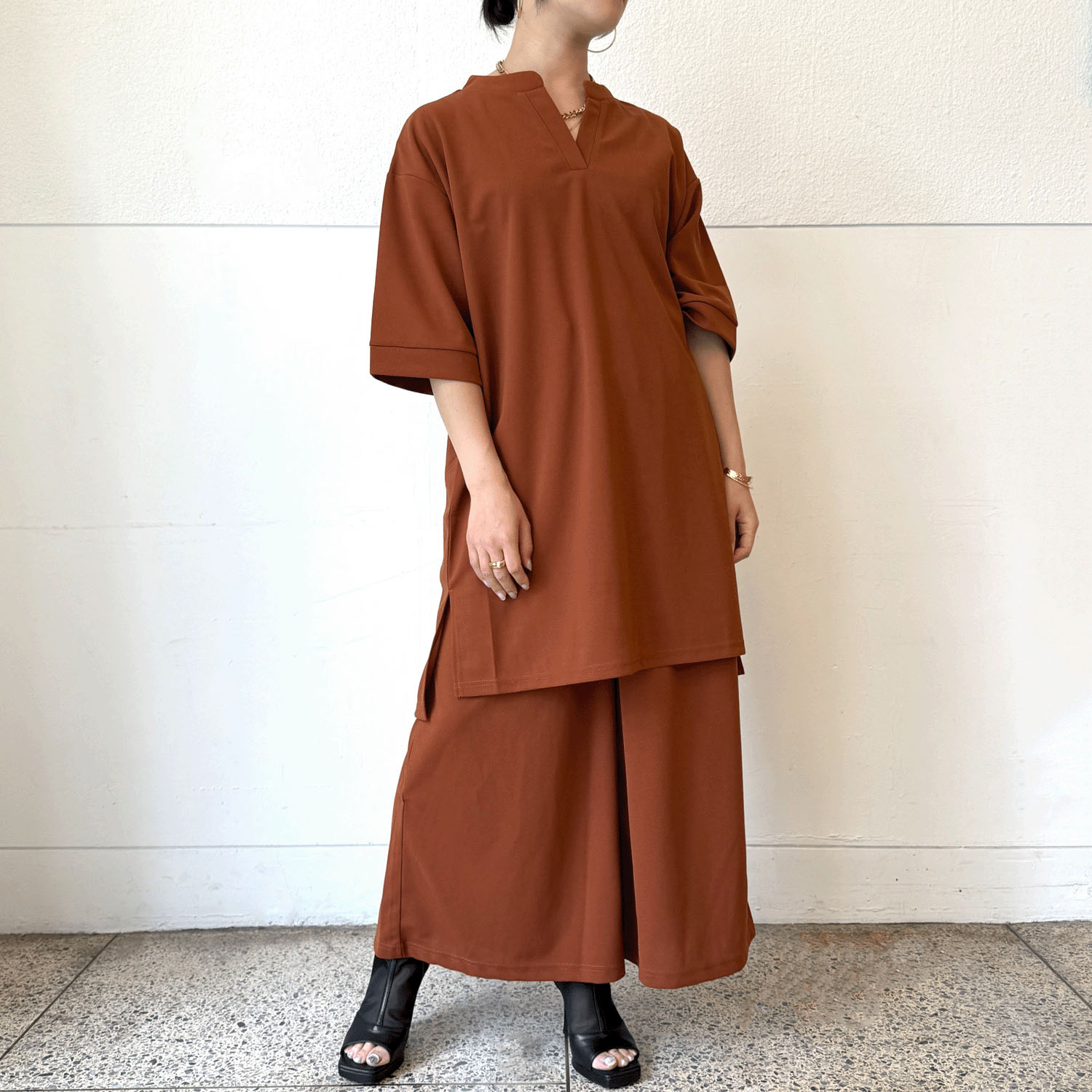 カットジョーゼットチュニック - 画像9