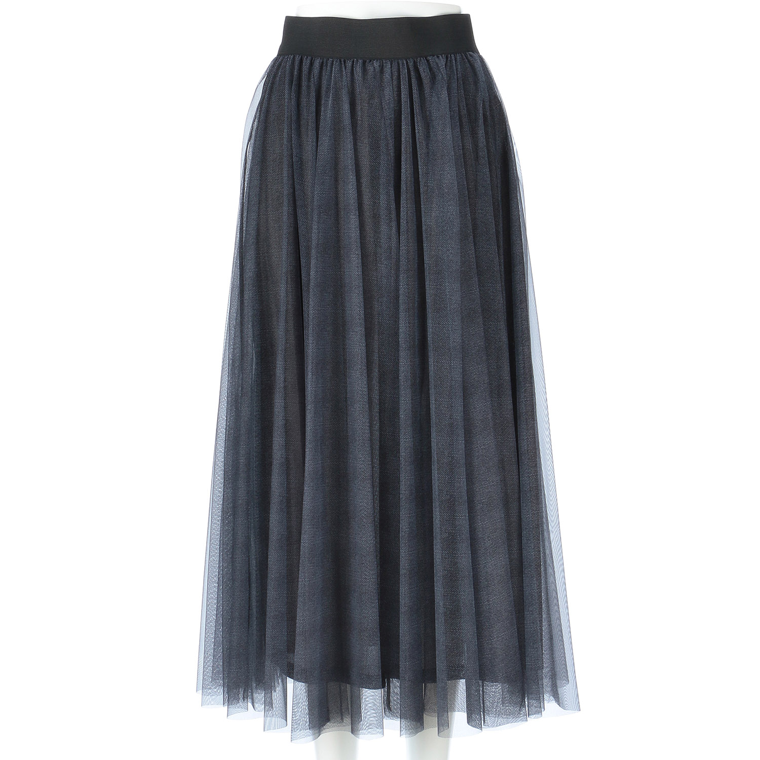 チュールプリントフレアースカート - 画像2