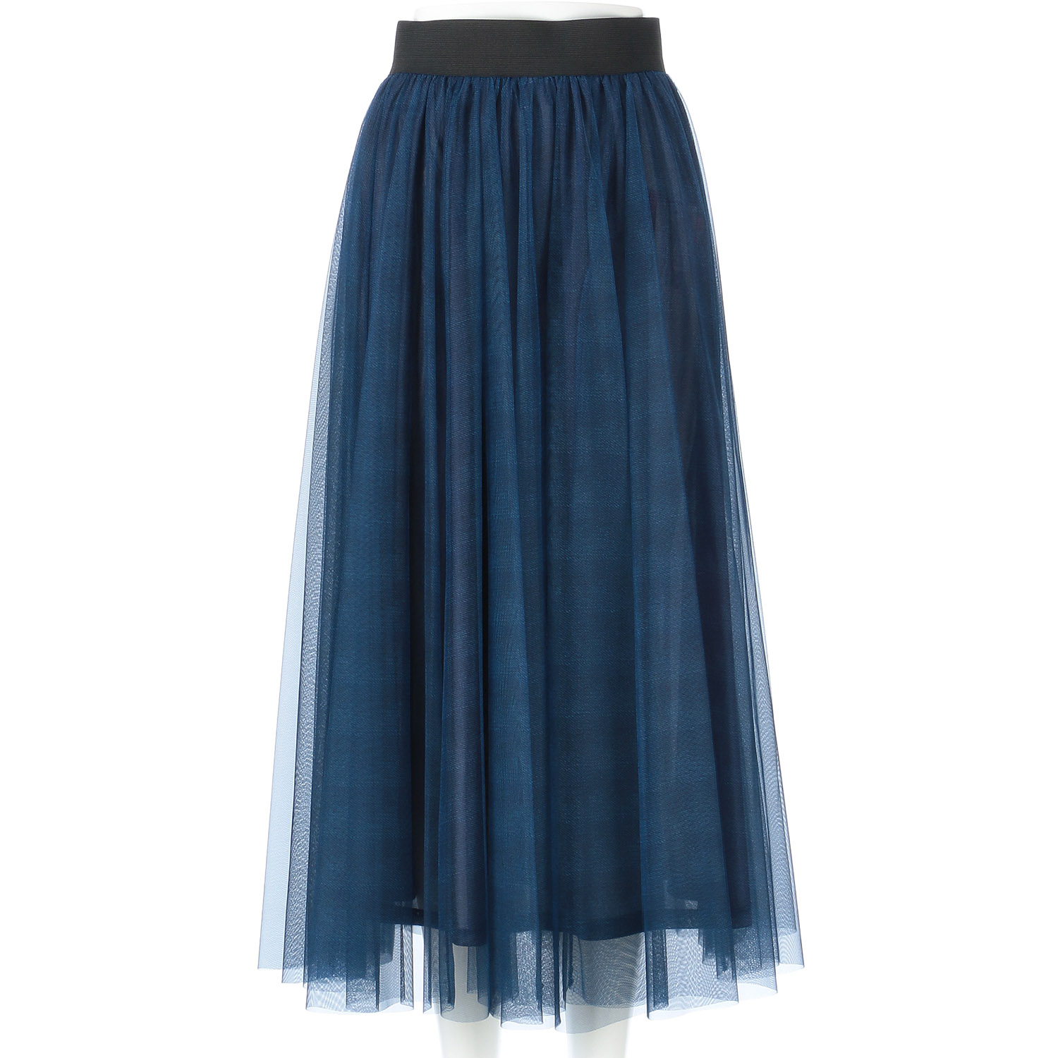 チュールプリントフレアースカート - 画像3