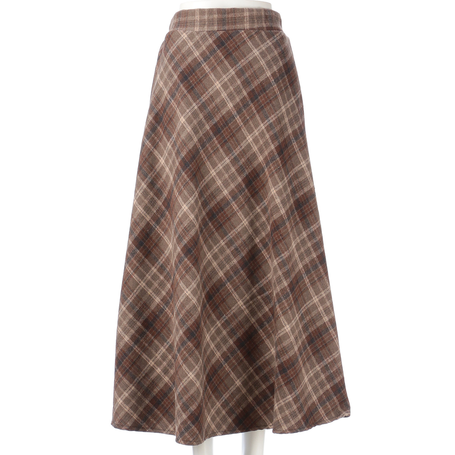 チェック柄フレアSK - 画像2