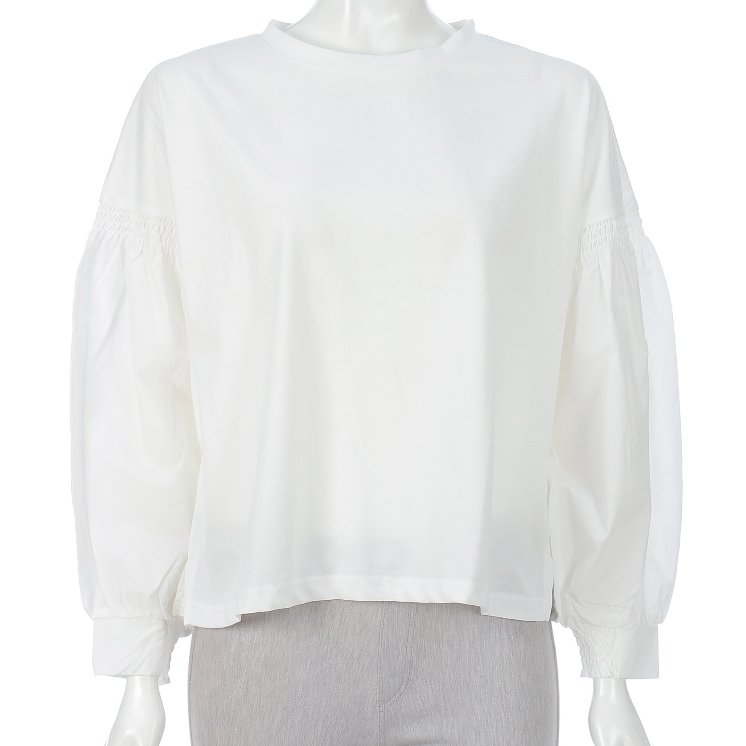 【my life】袖布帛切替プルオーバー - 画像3