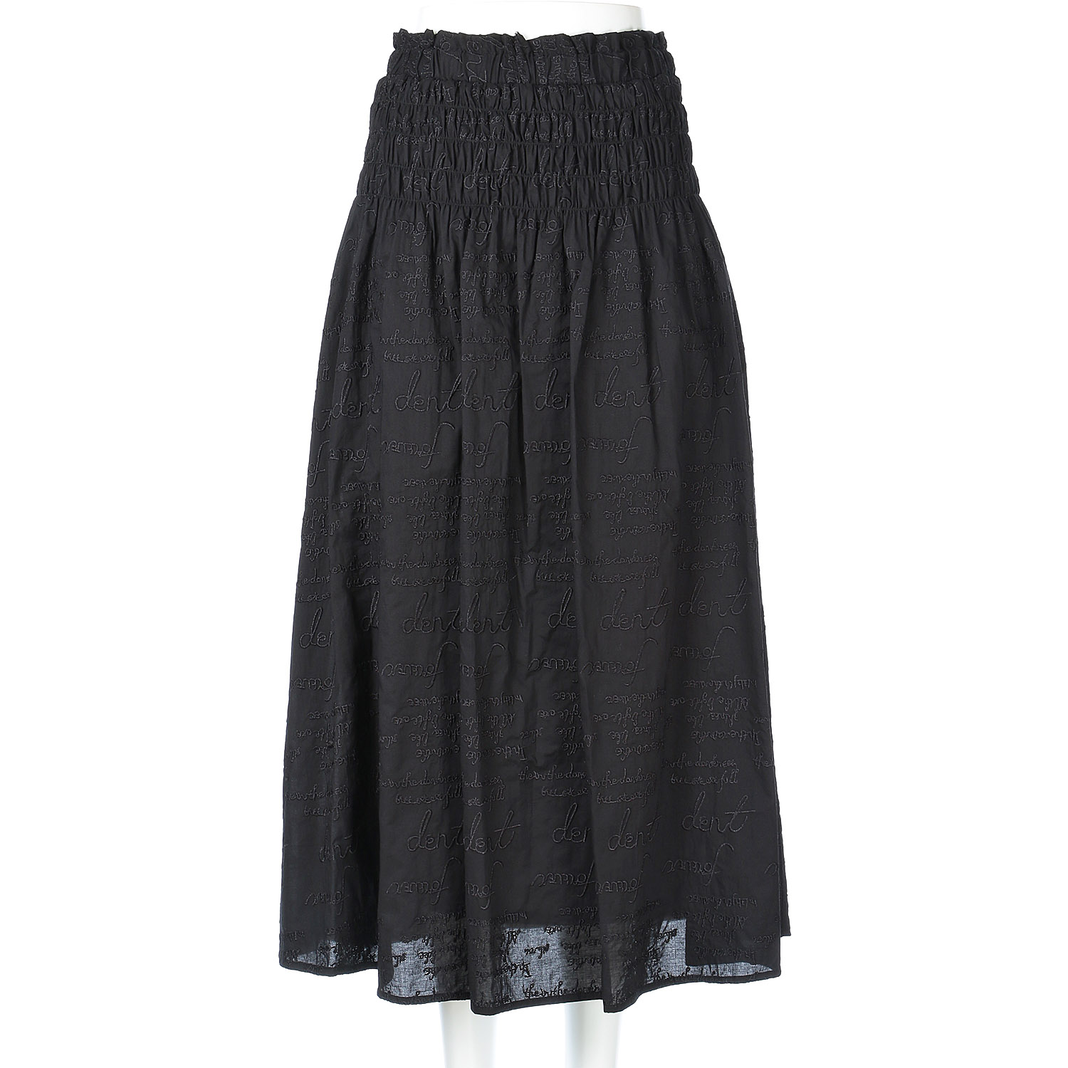 ロゴ刺繍スカート - 画像8