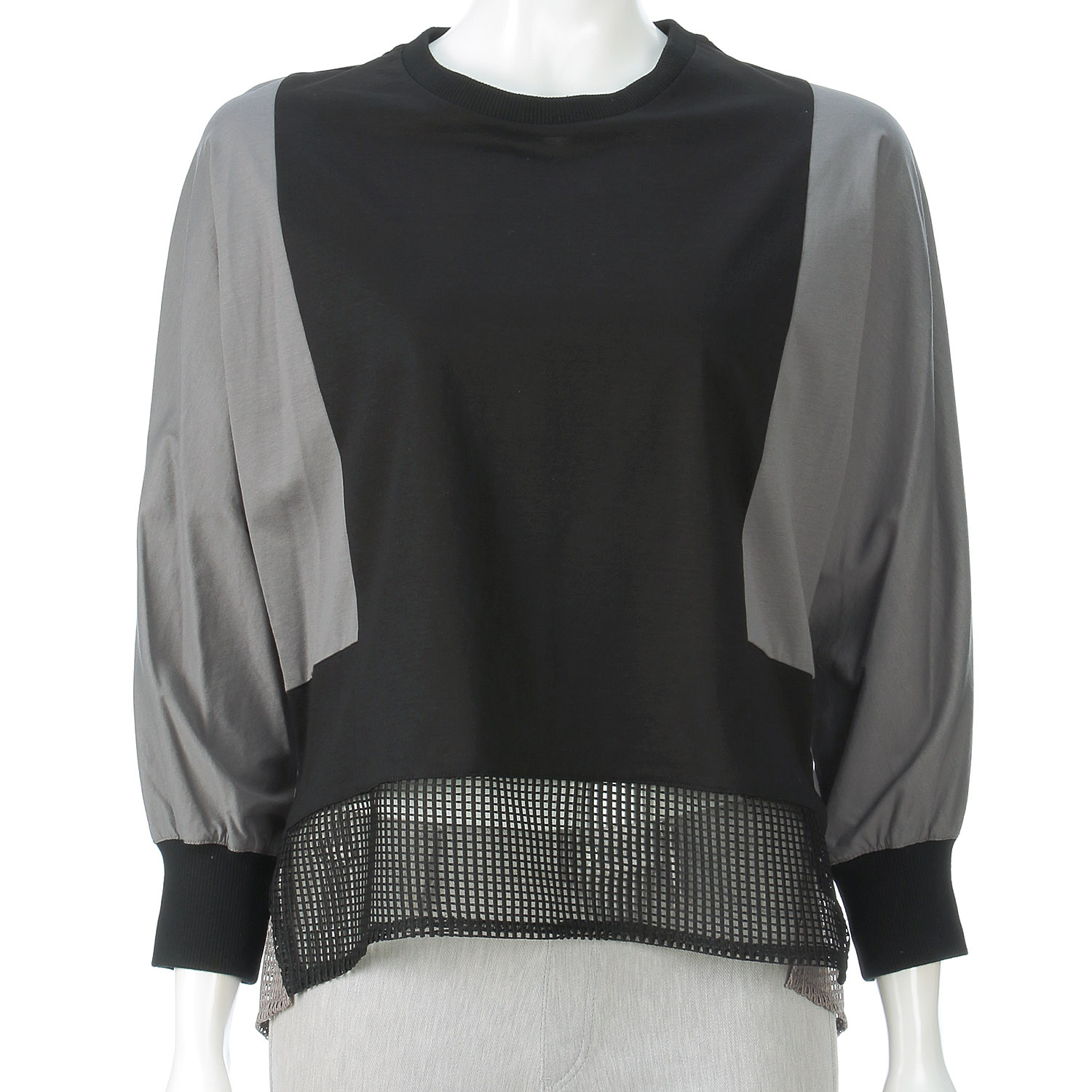 バイカラーカットソー裾ネット - 画像3