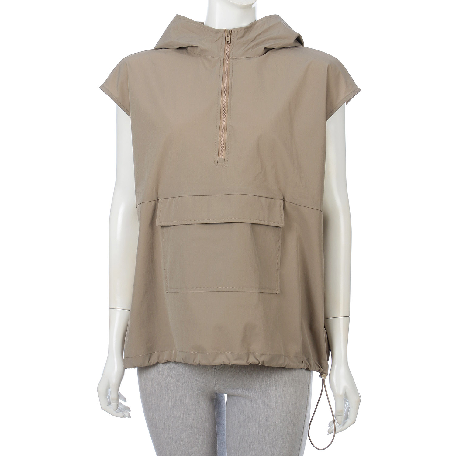 ラッシュガードフード付きビッグポケットプルオーバー - 画像1