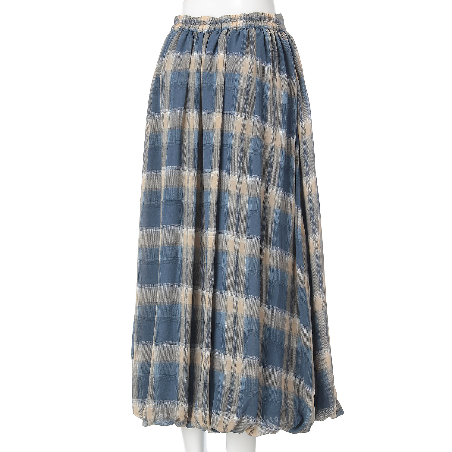 【my life】シアーチェックバルーンスカート - 画像8