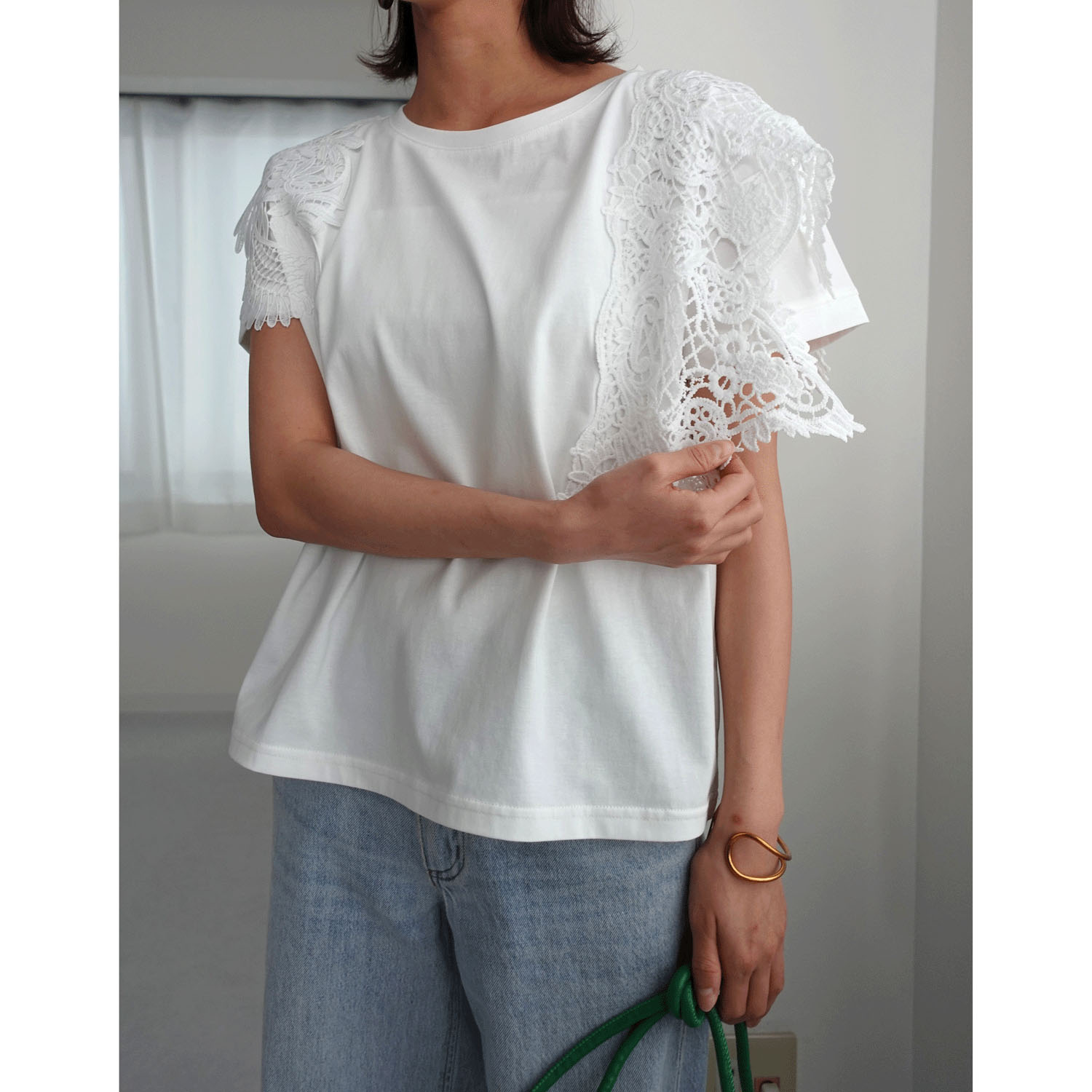 【my life】アシメレーストップス - 画像2