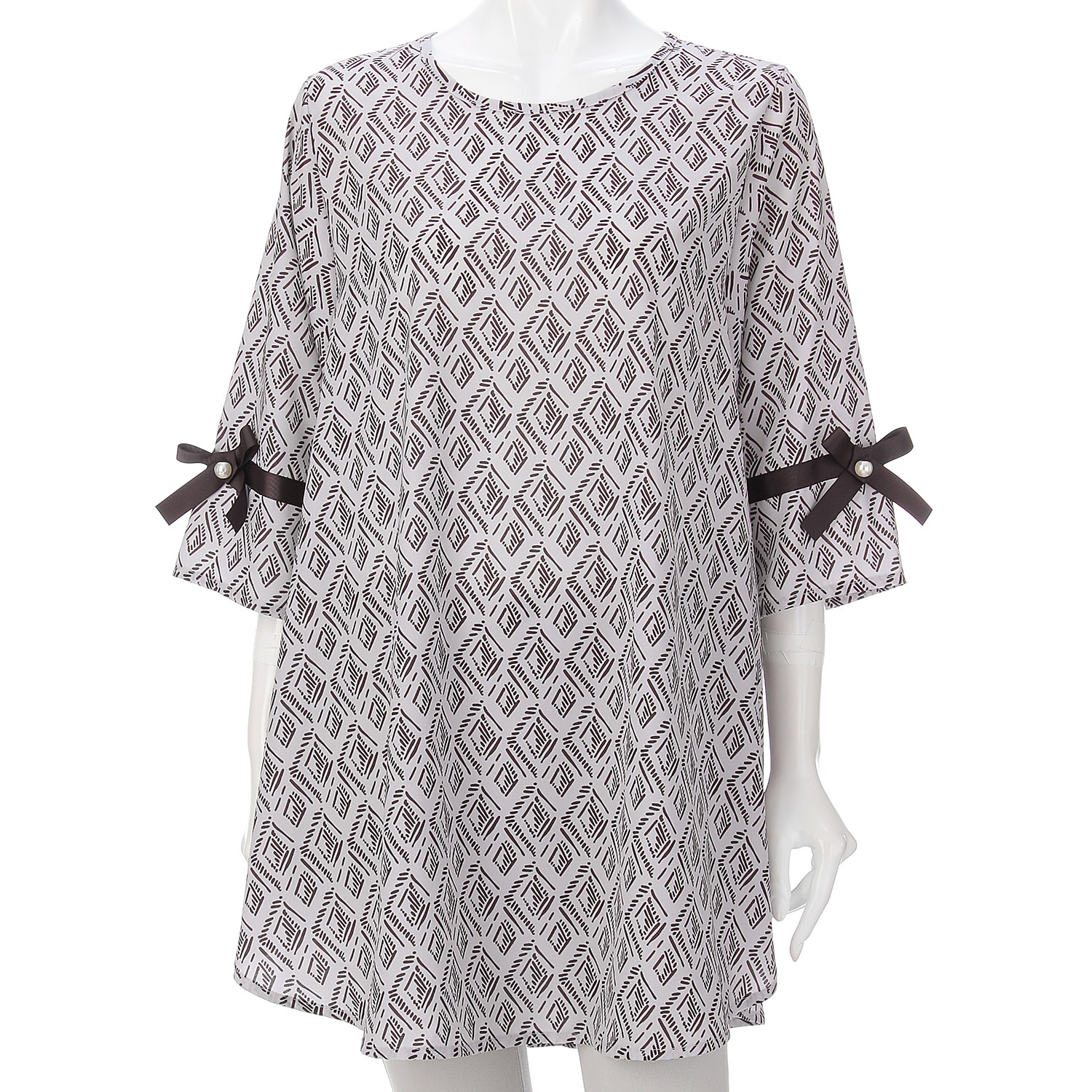 ジョーゼットプリントチュニック - 画像1