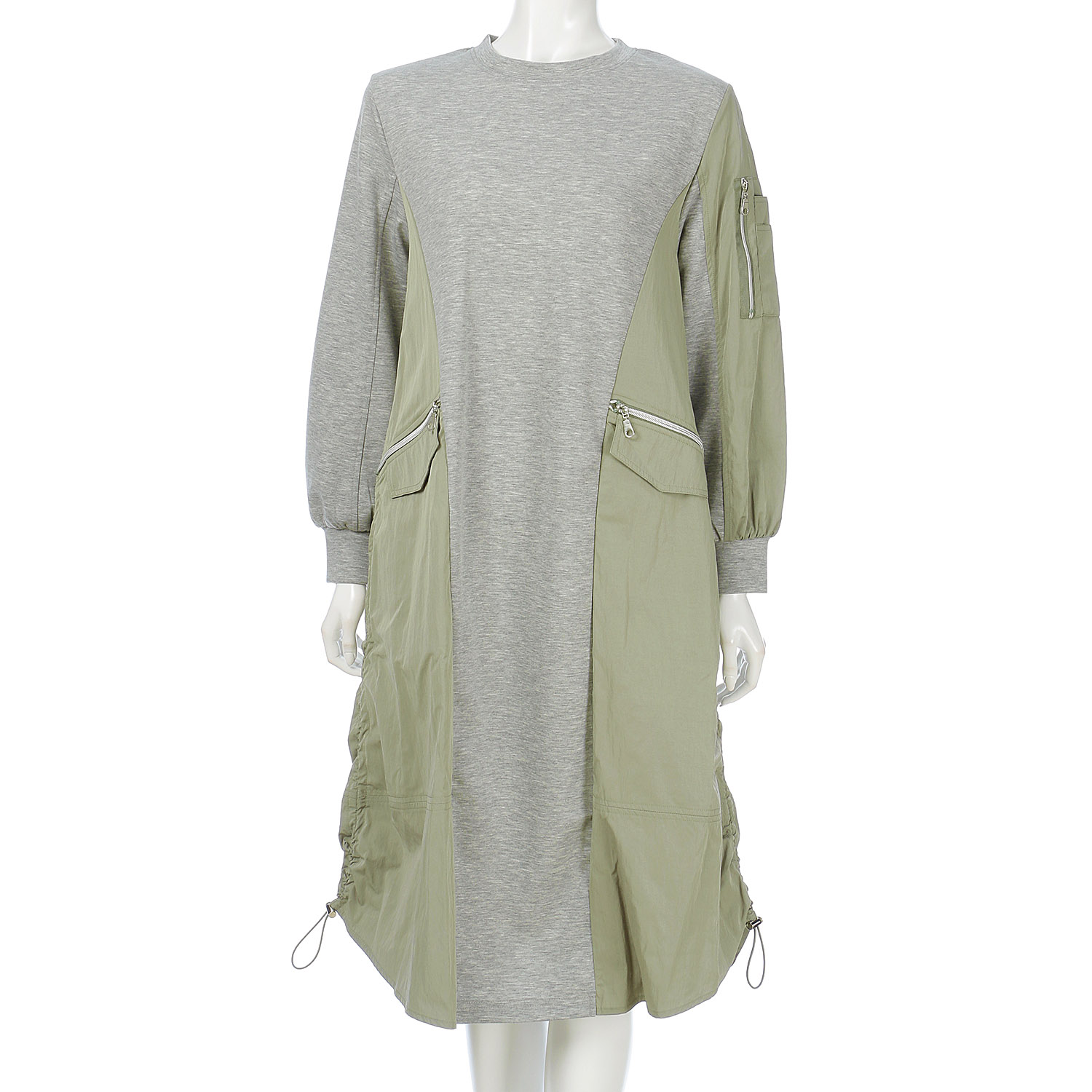 配色ワンピース