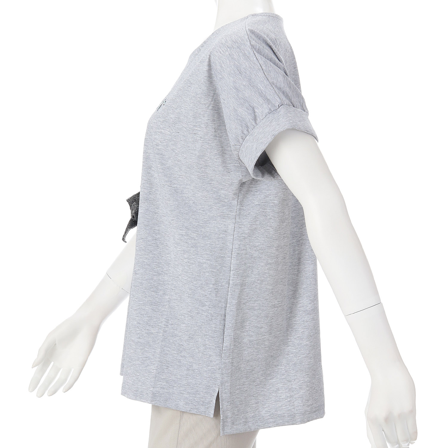 接触冷感リボン付プリントチュニック - 画像2