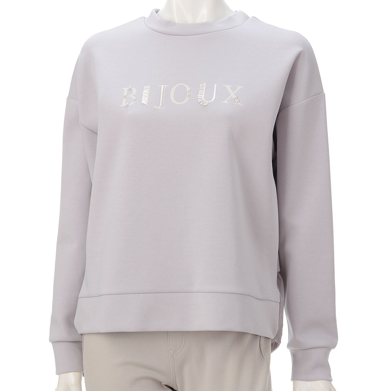 【Insta Live】ダンボール／布帛切替ロゴプルオーバー - 画像2