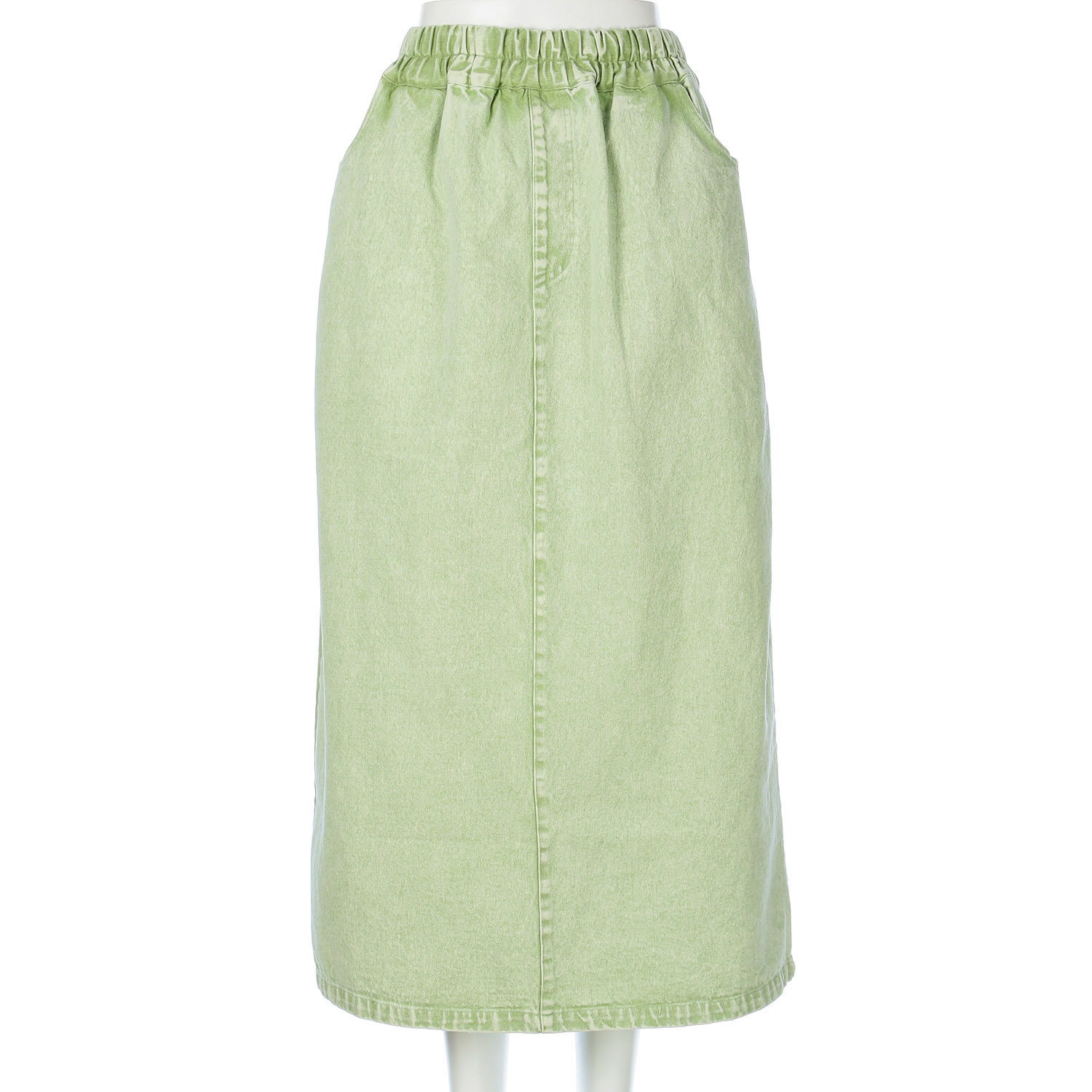 LUPIRIEN カラーデニムナロースカート - 画像3