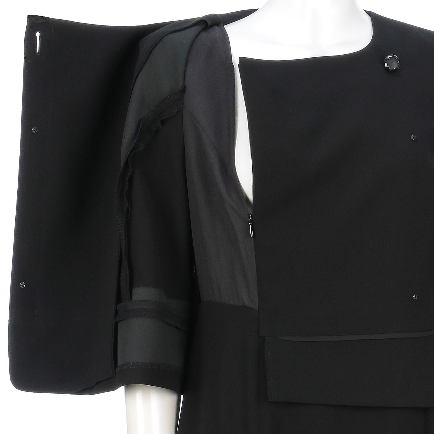 【お取り寄せ】ブラックフォーマル2点スーツ - 画像5