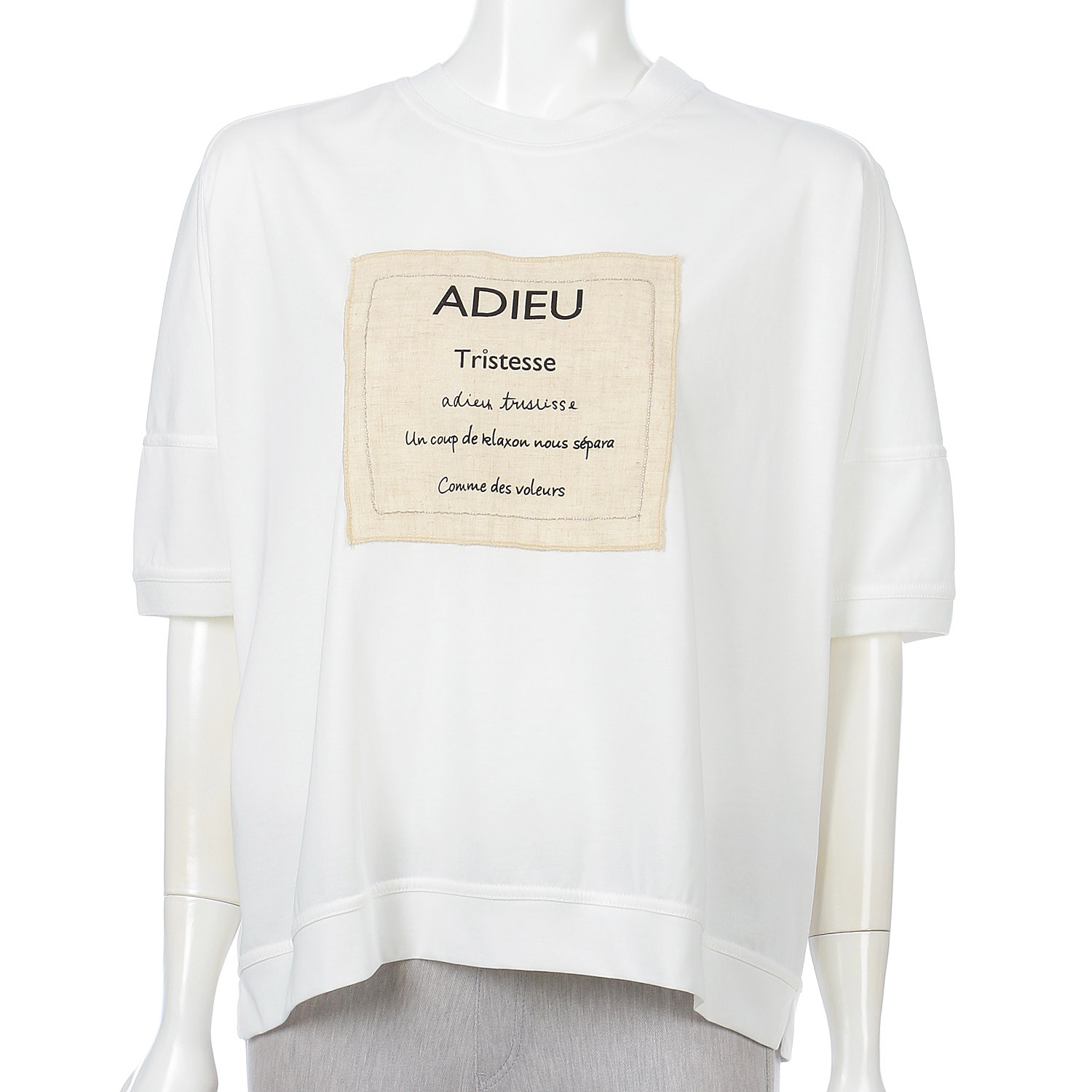 リネンプリントアクセントカットソープルオーバー - 画像2