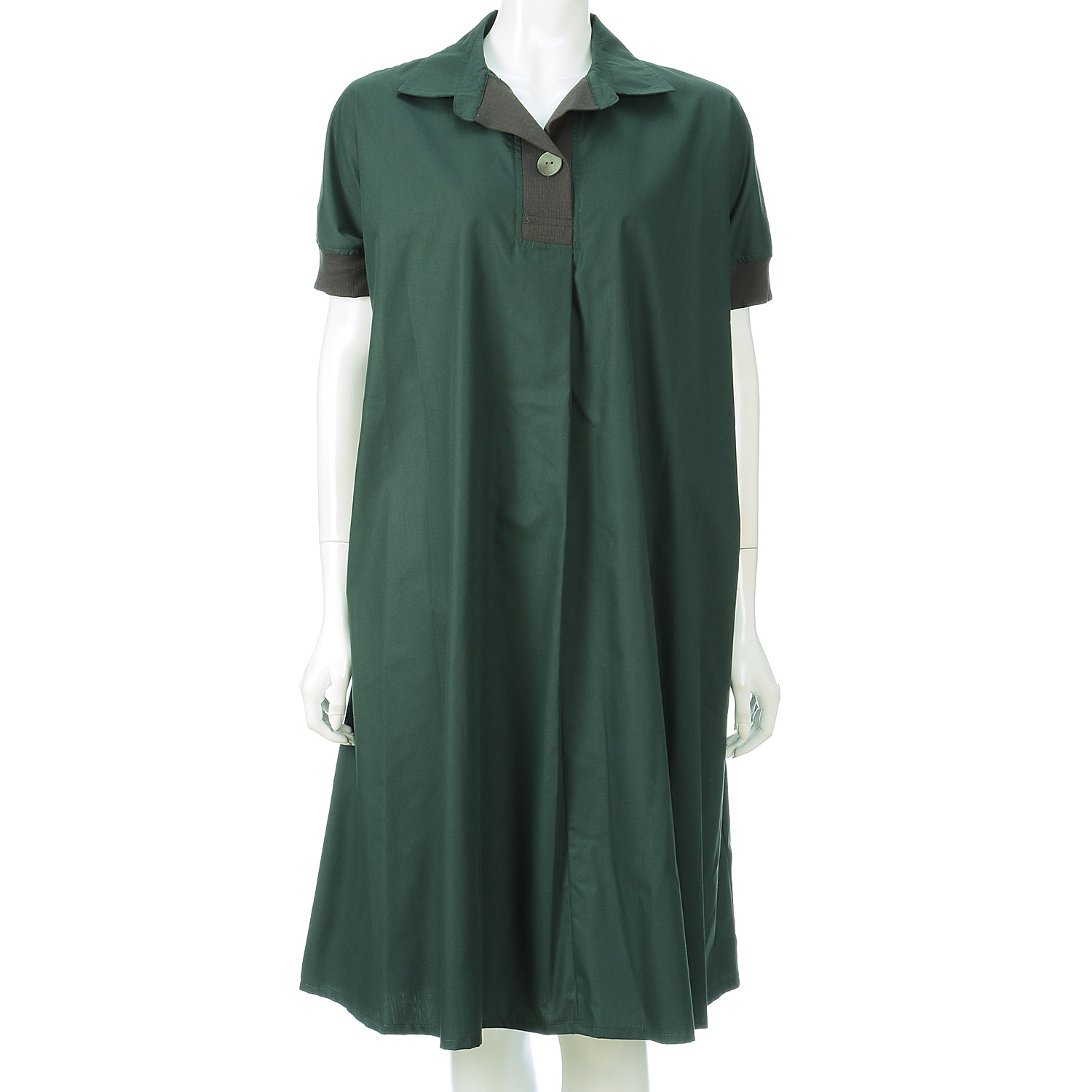 T／C袖リブワンピース - 画像3