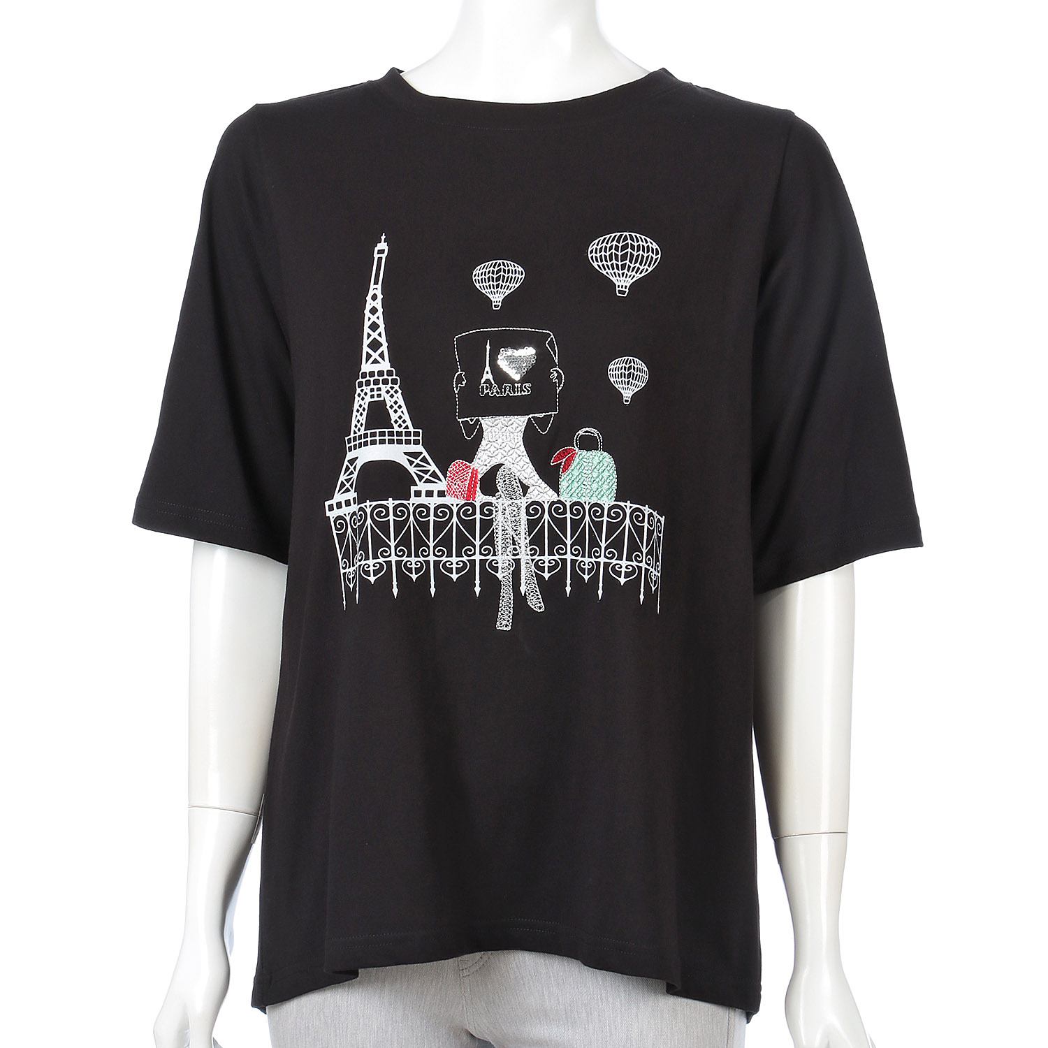 女性柄デザインTシャツ - 画像5