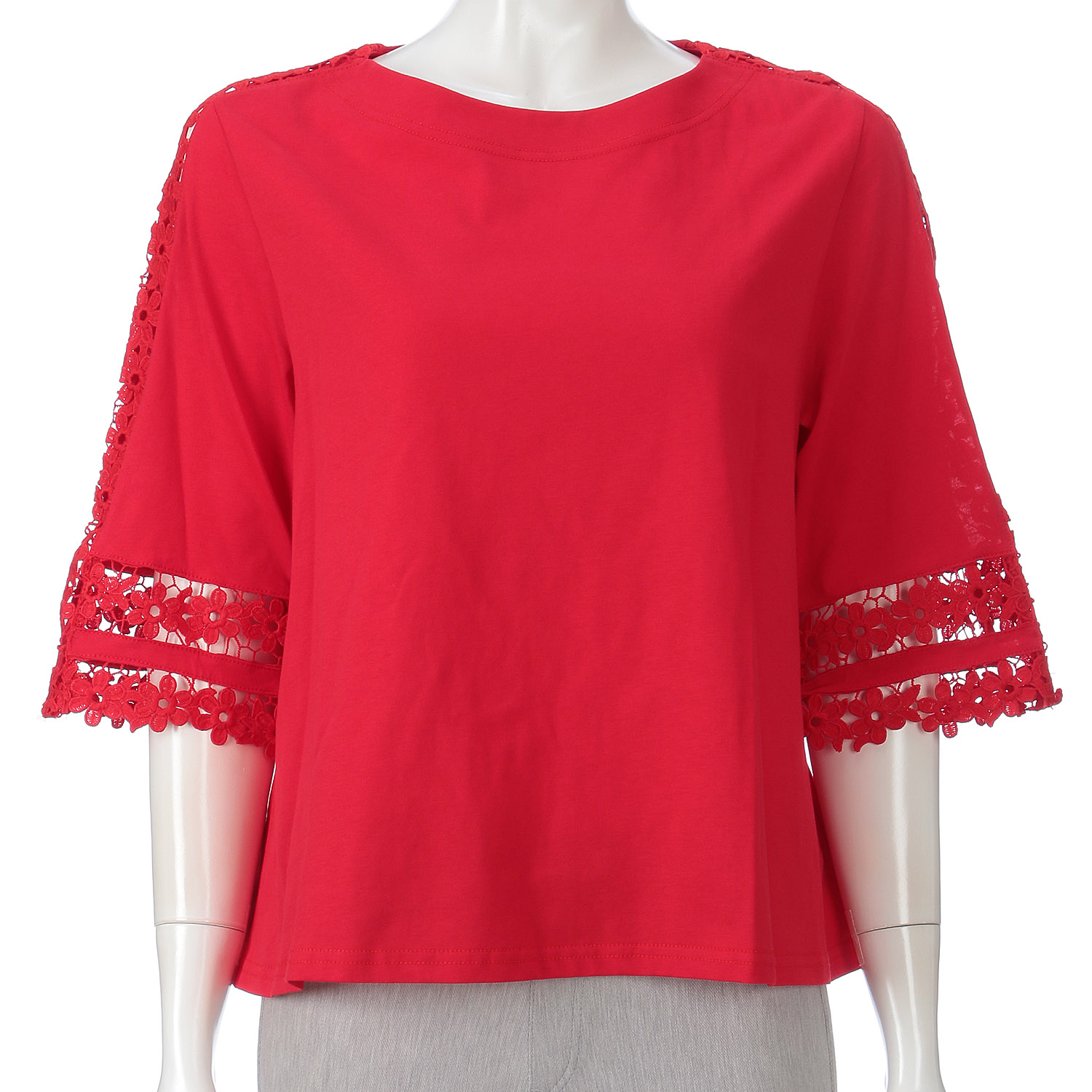 肩レースカットソー - 画像1