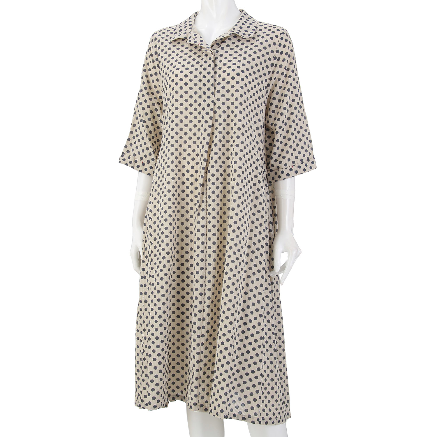 水玉プリントワンピース - 画像3