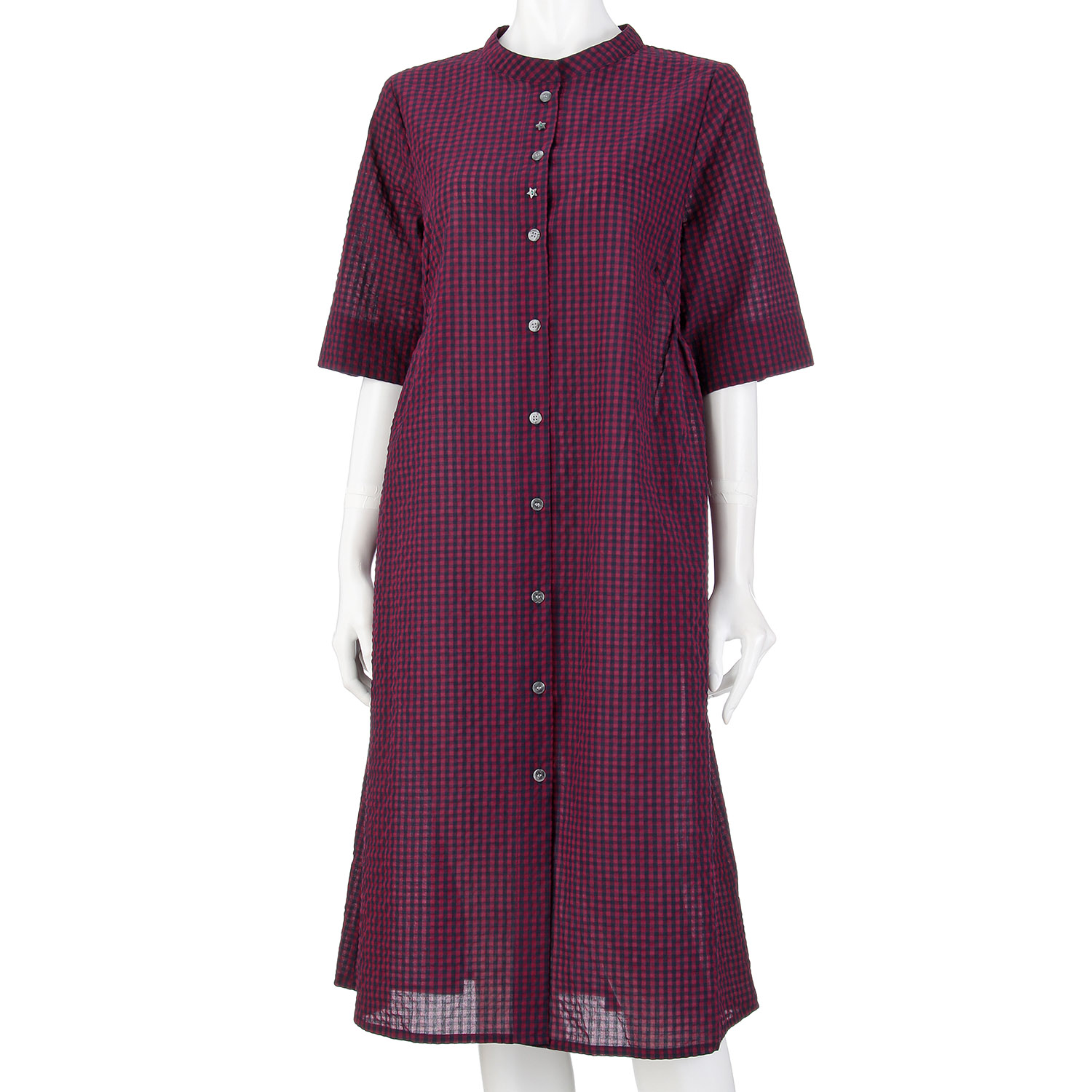 ギンガムワンピース - 画像1