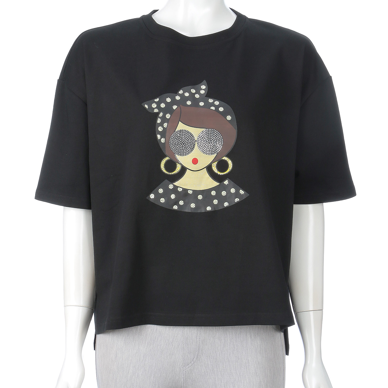 KhakiKoji サングラスガールTシャツ - 画像5