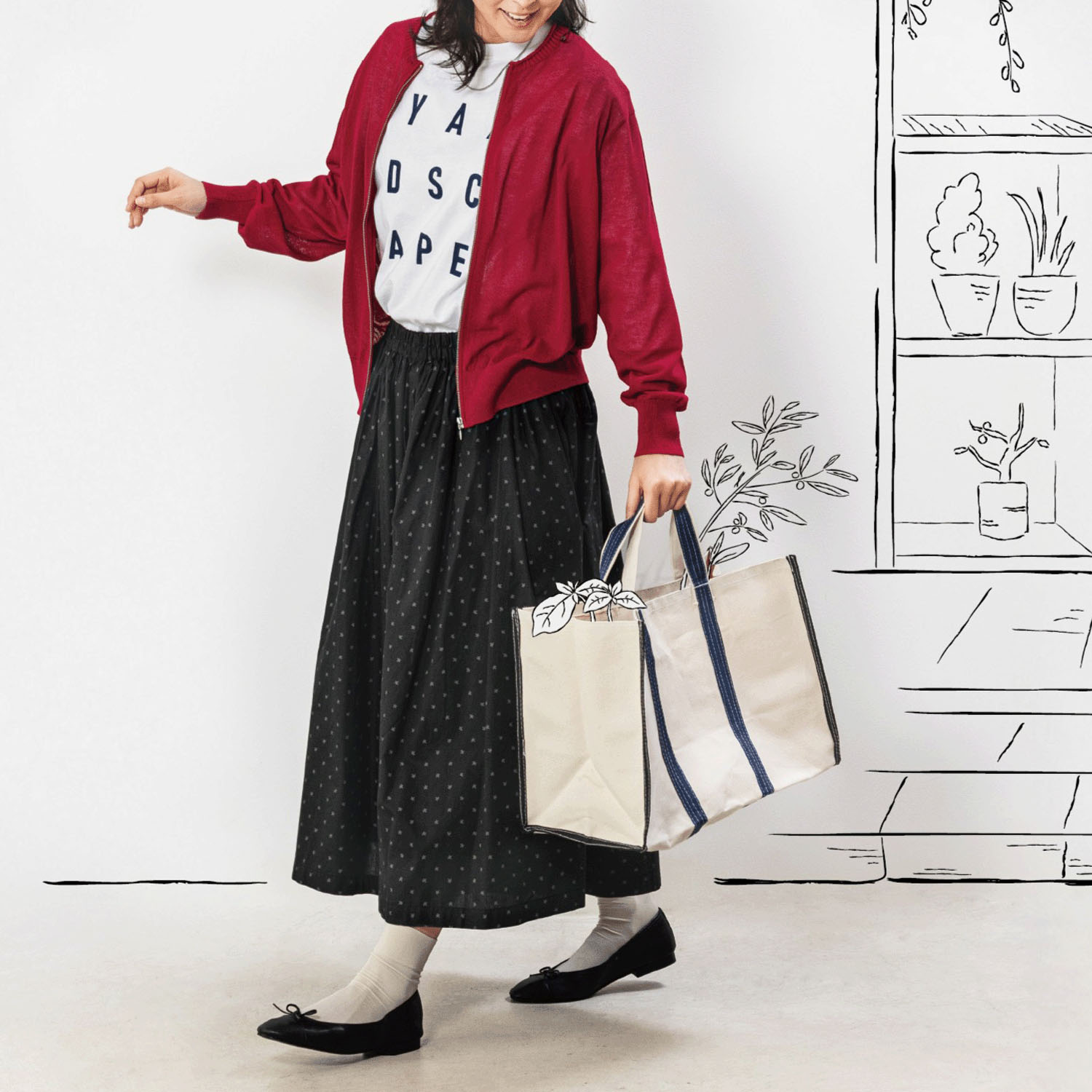 【3月中旬頃入荷予定】Northern Truck ワイドギャザーパンツ - 画像5