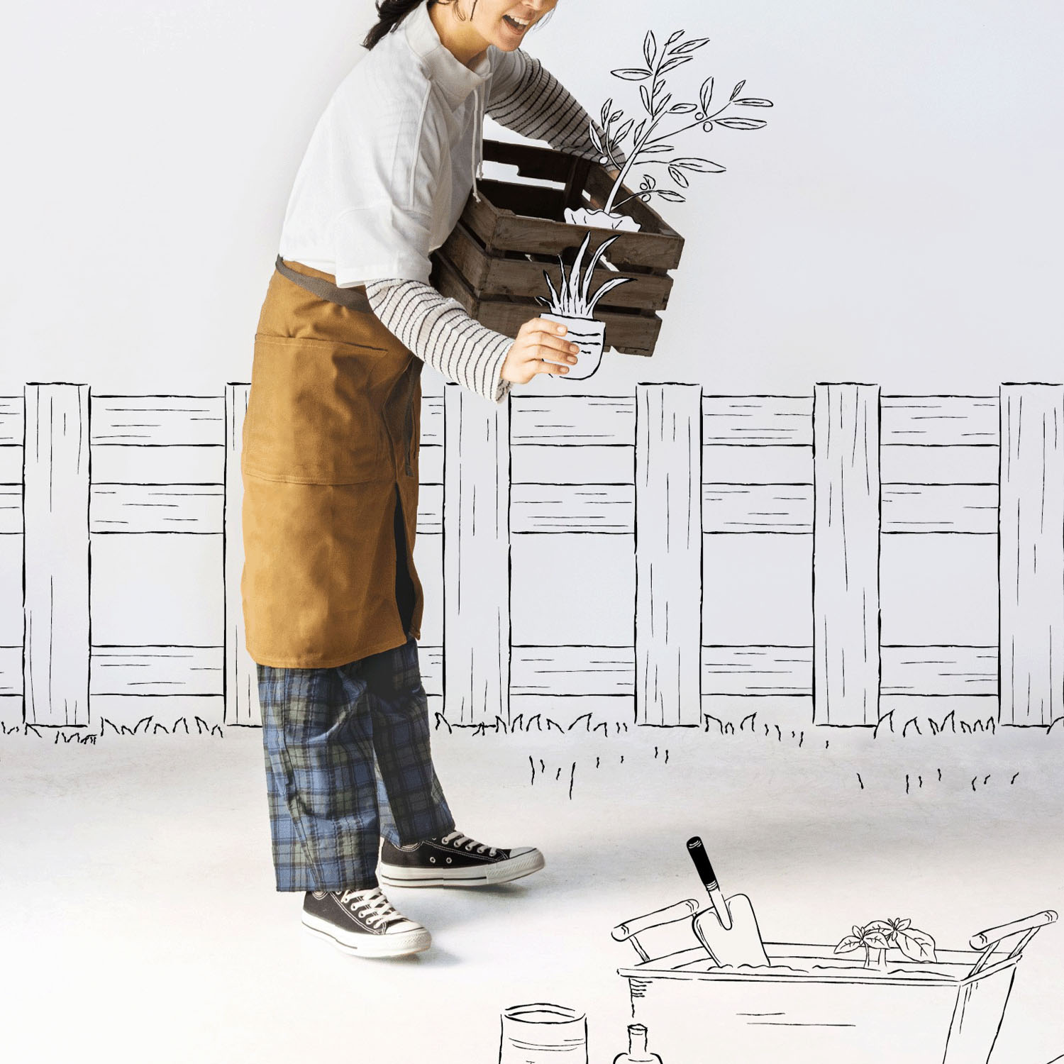 Northern Truck スタンドカラースクエアプルオーバー - 画像4