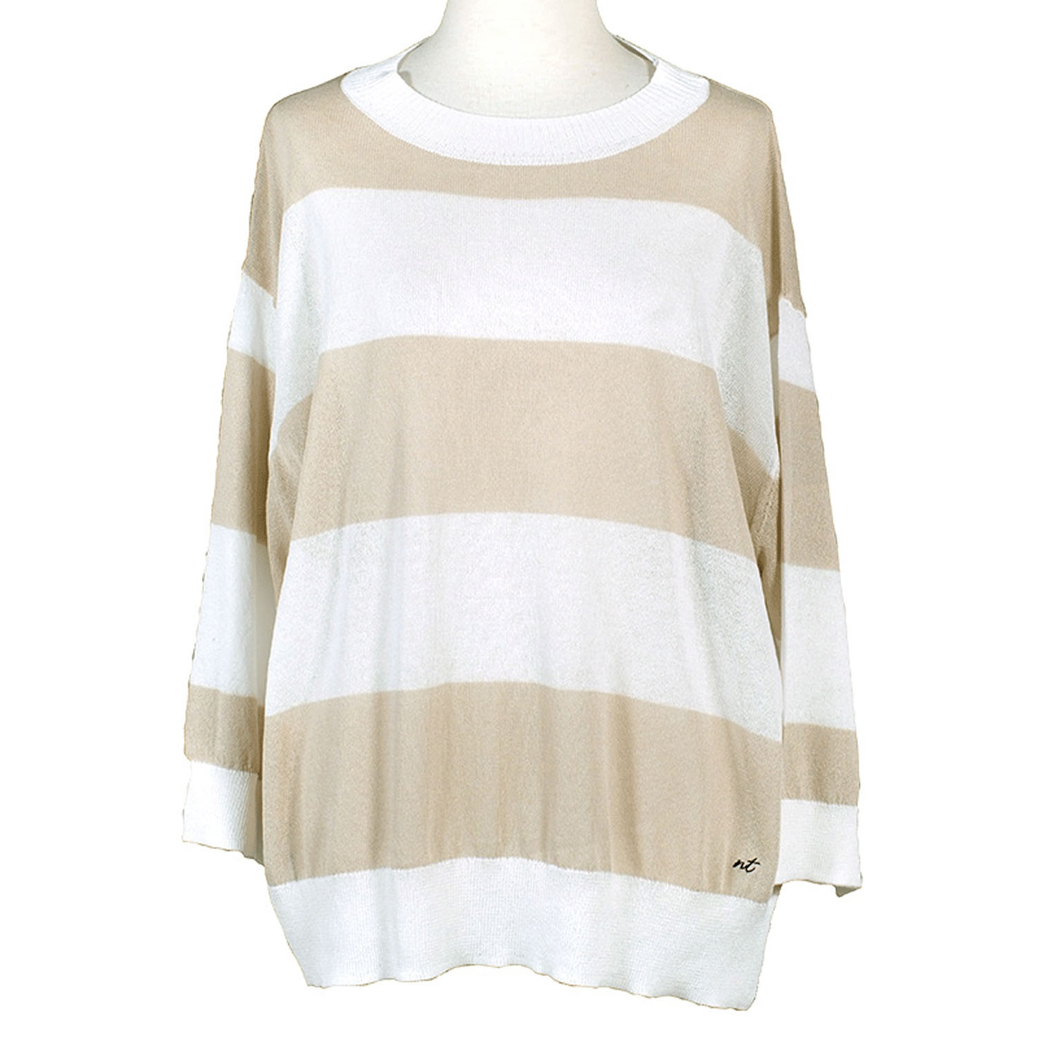 Northern Truck 太ボーダーニットプルオーバー - 画像2