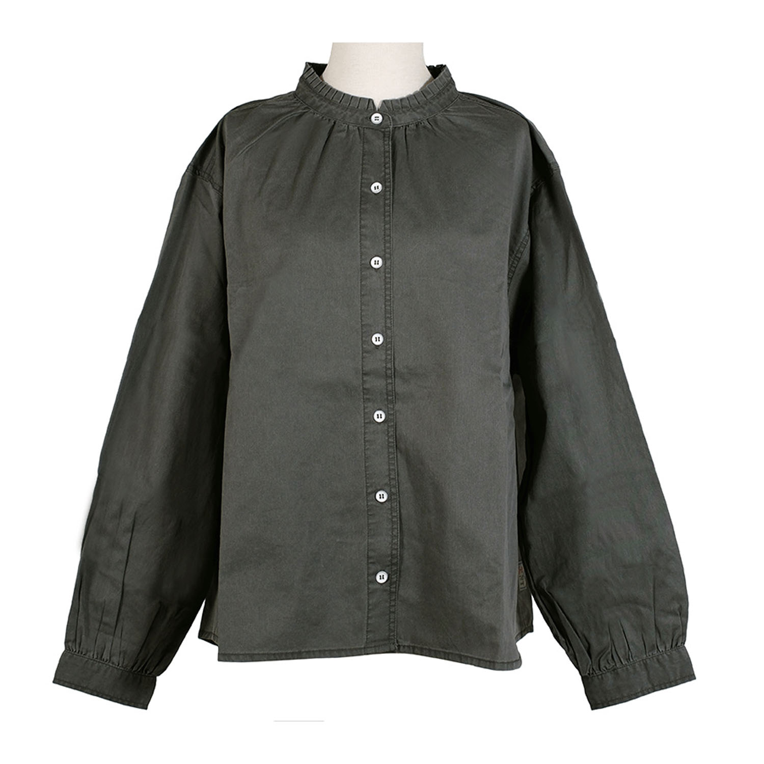 Northern Truck タック衿ギャーザーシャツ