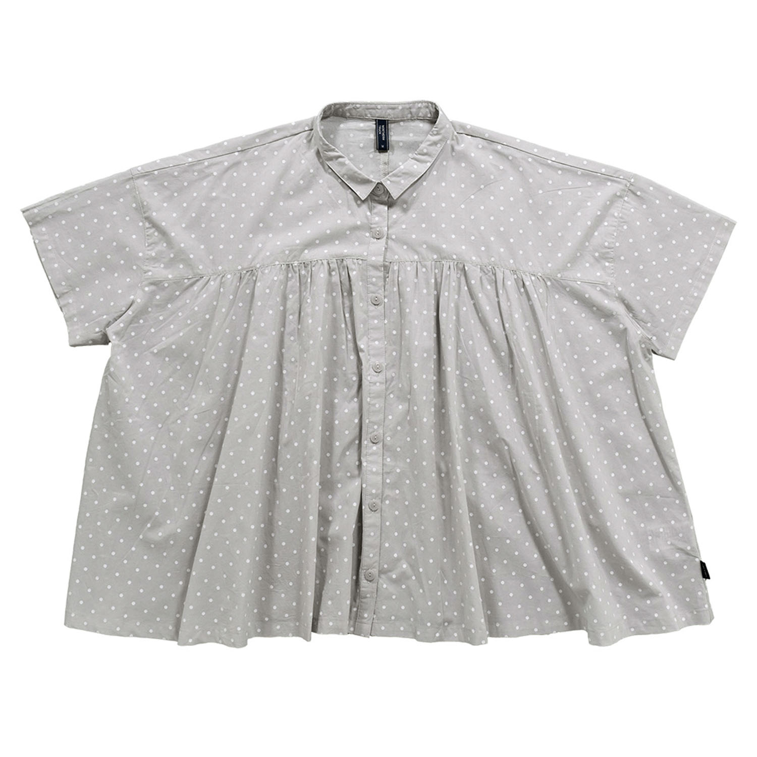 Northern Truck ドットプリントギャザーブラウス - 画像2