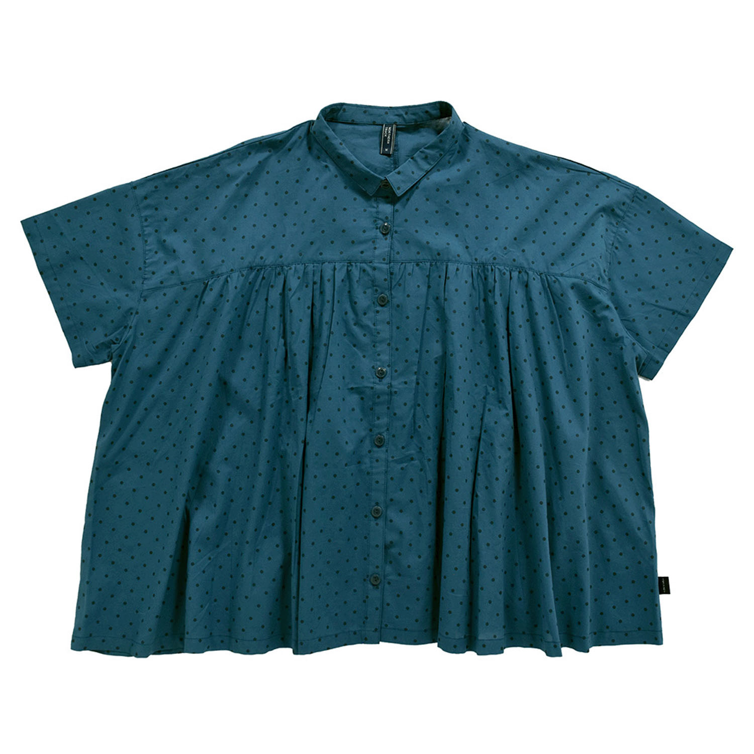 Northern Truck ドットプリントギャザーブラウス - 画像11