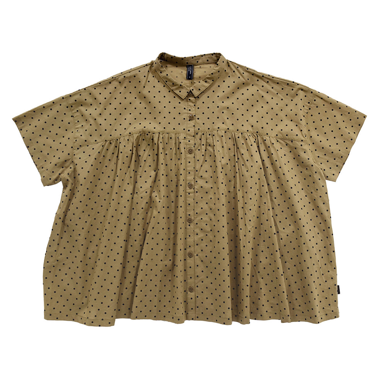 Northern Truck ドットプリントギャザーブラウス - 画像4