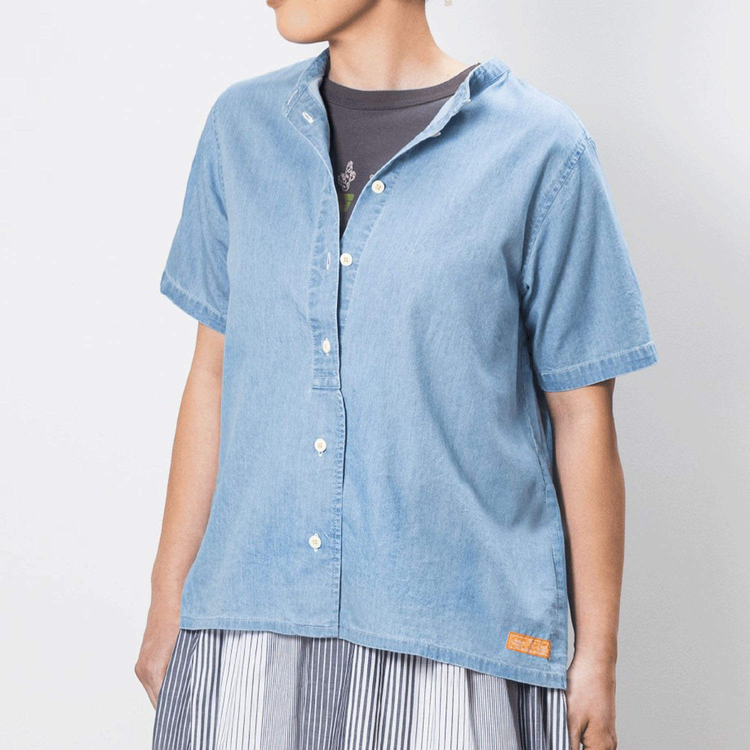 Northern Truck バンドカラーワークシャツ - 画像1