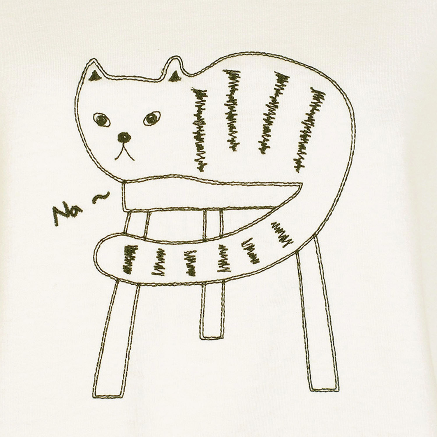 【4月中旬頃入荷予定】Northern Truck 猫刺繍入りTシャツ - 画像5