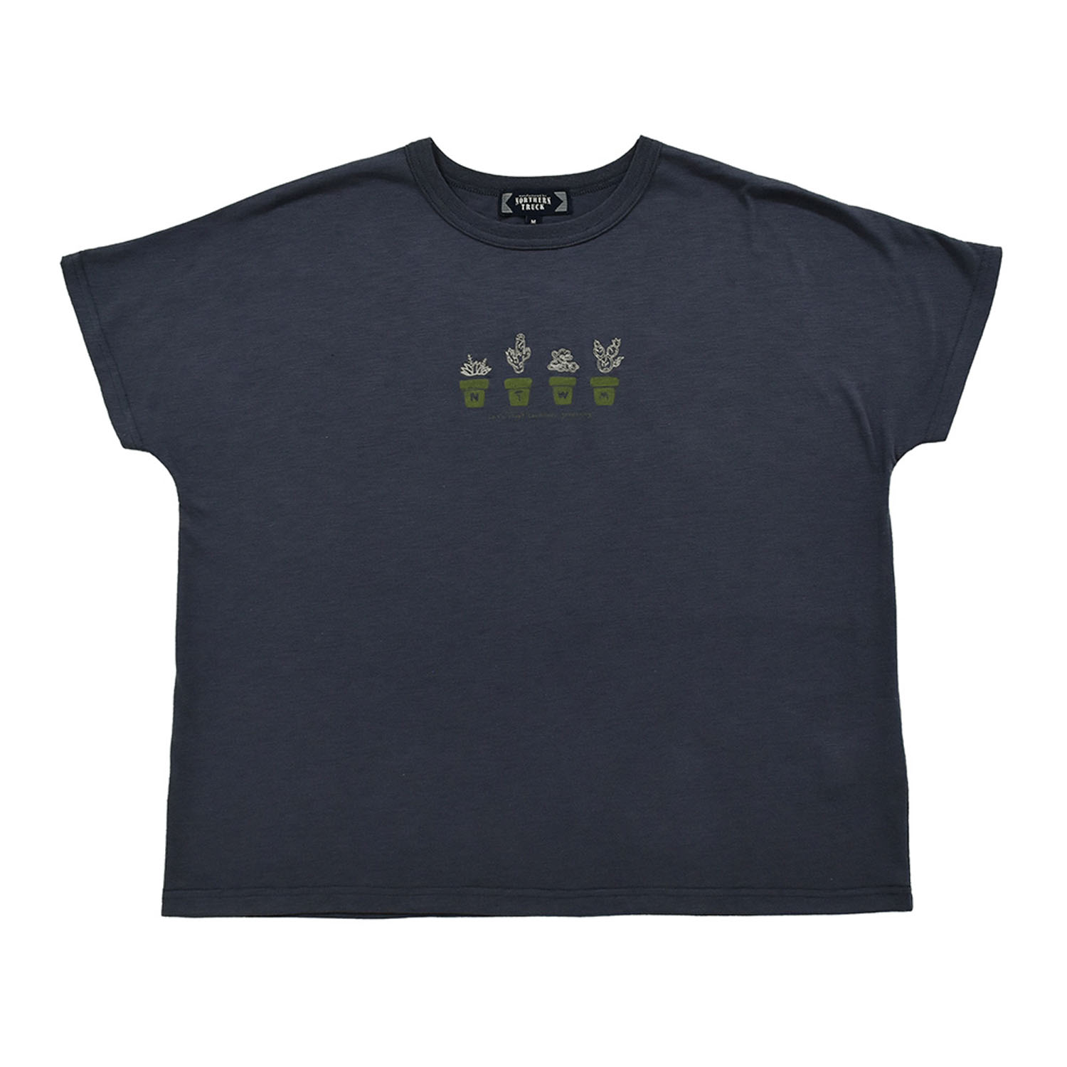 Northern Truck 鉢植えプリント×刺繍Tシャツ - 画像3