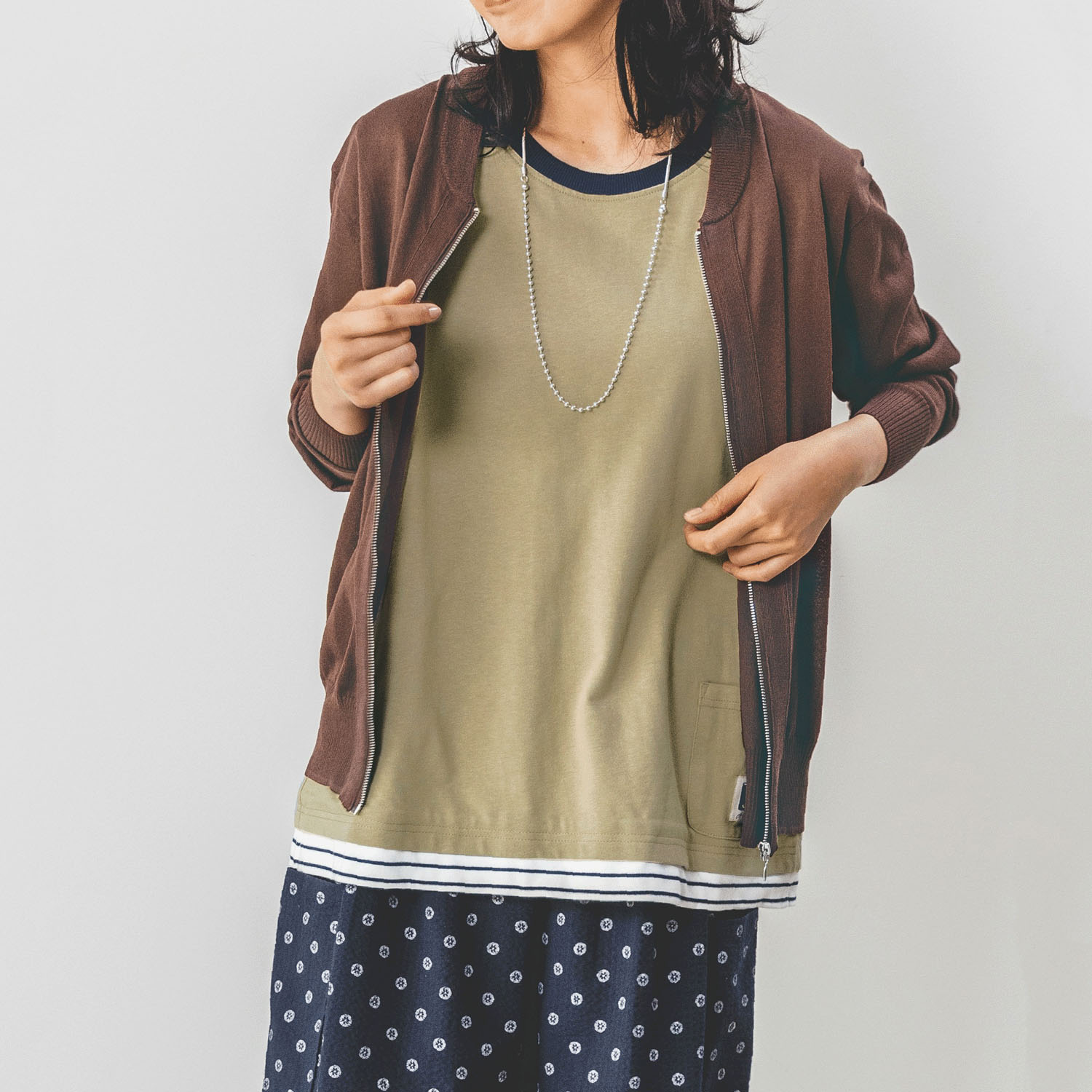 Northern Truck 無地×ボーダーリバーシブルベスト - 画像4