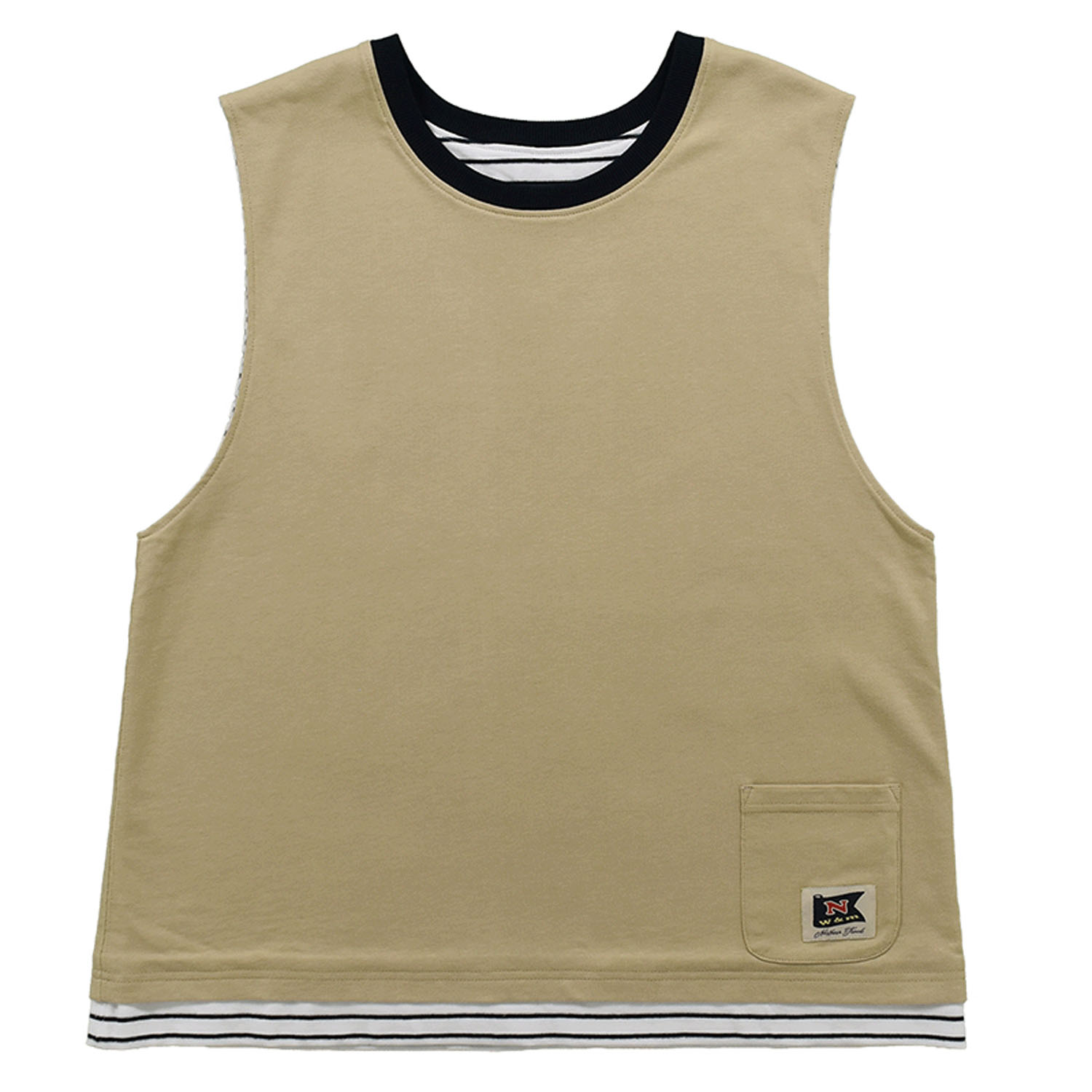 Northern Truck 無地×ボーダーリバーシブルベスト - 画像5